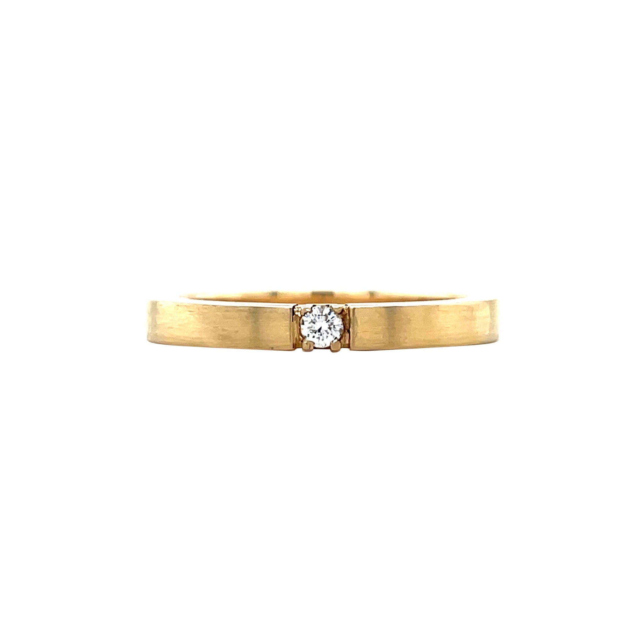 Gouden ring met diamant 14 karaat