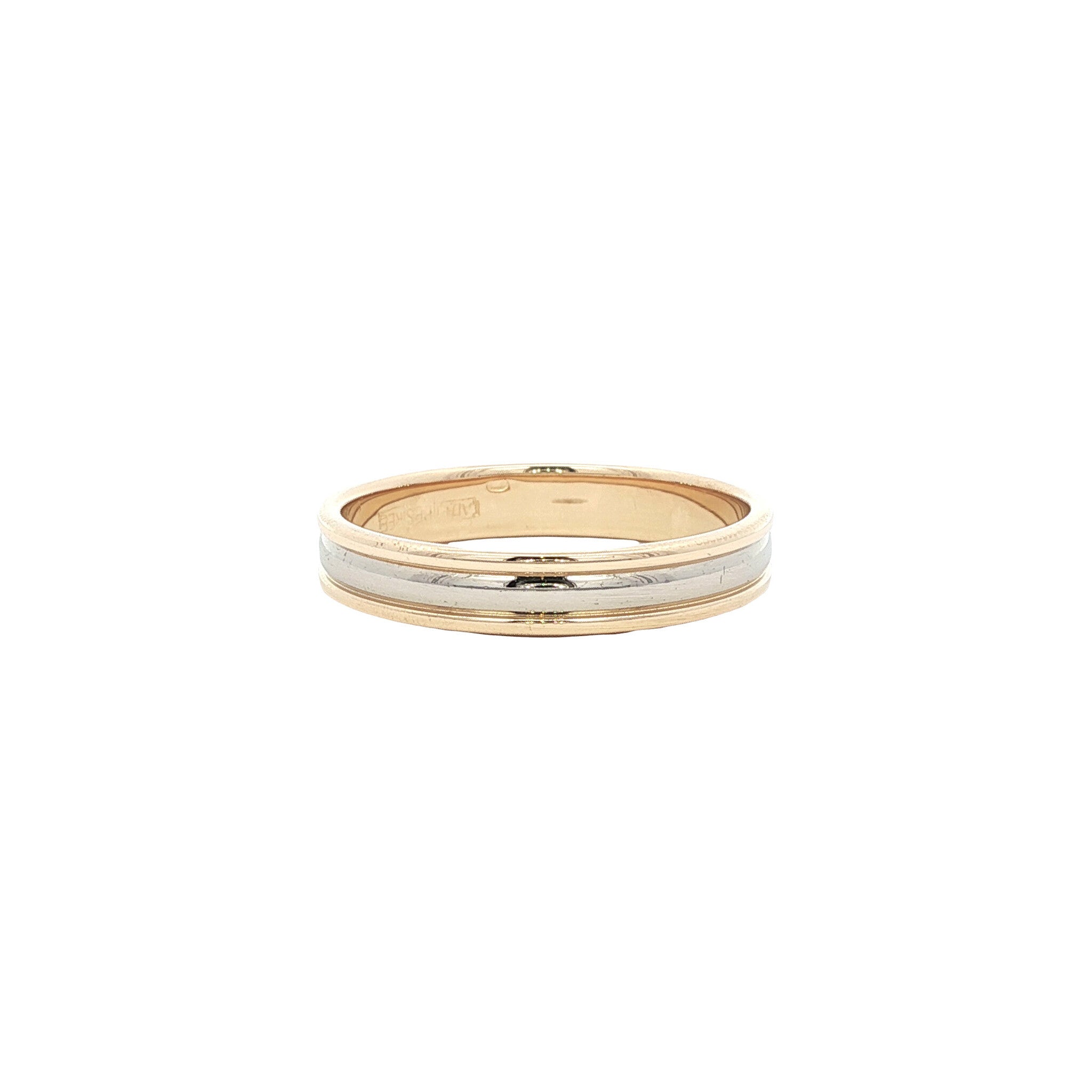 Gold bicolour ring from Desiree 14 karat