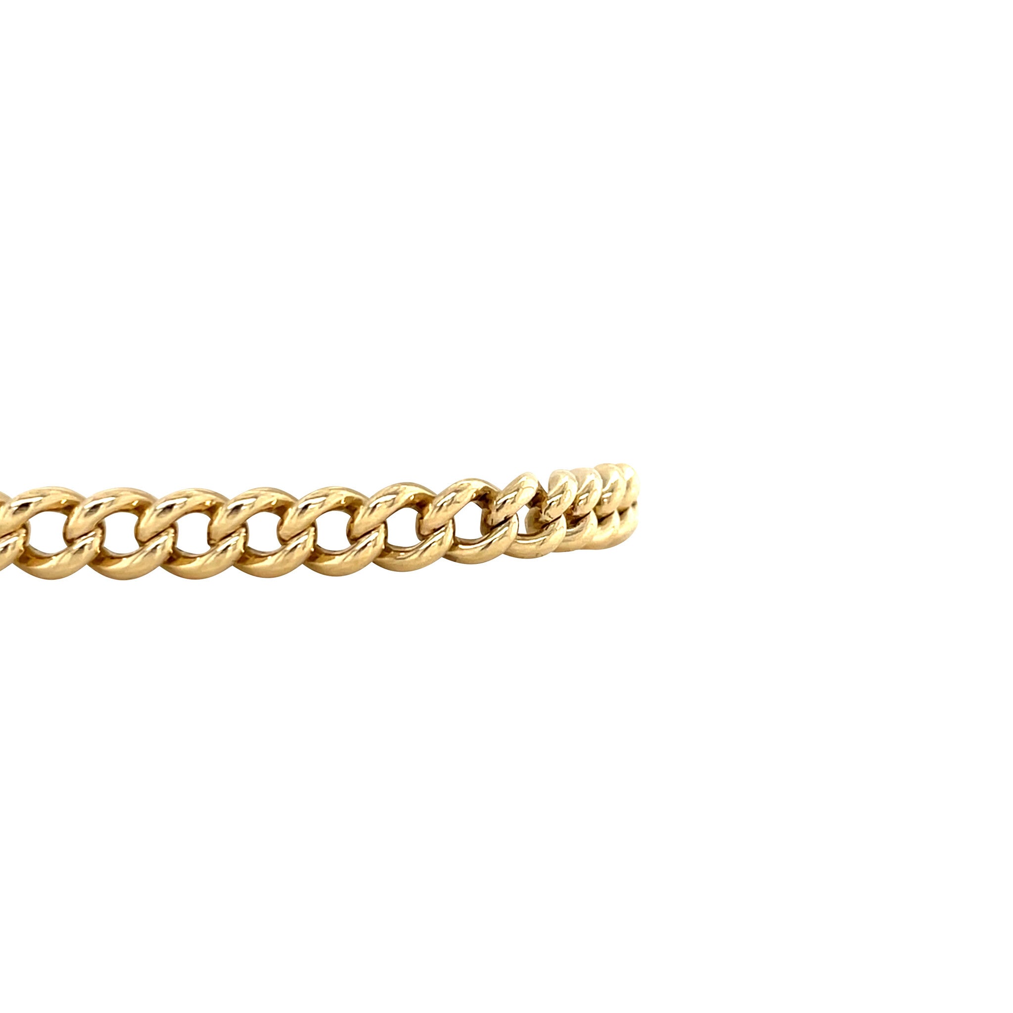 Golden gourmet bracelet 18.5 cm 14 karat