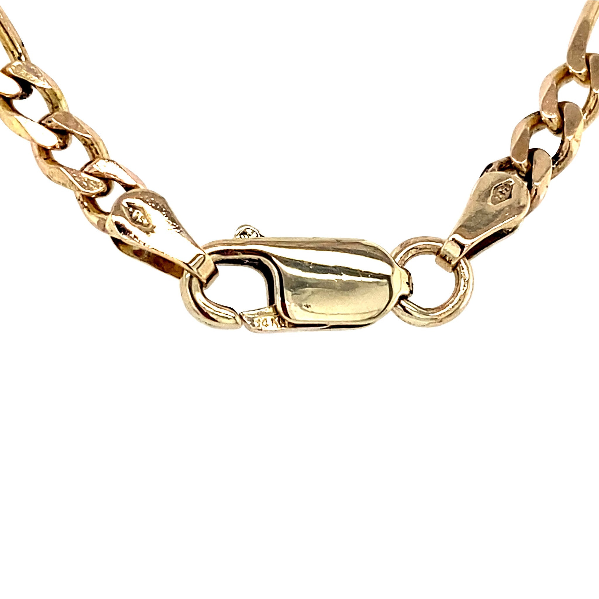 Gold Figaro necklace 45.5 cm 14 karat