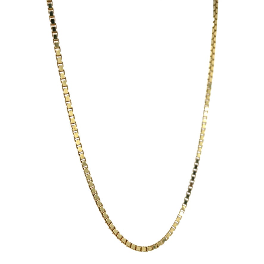 Gold length necklace Venetian 49.5 cm 14 karat