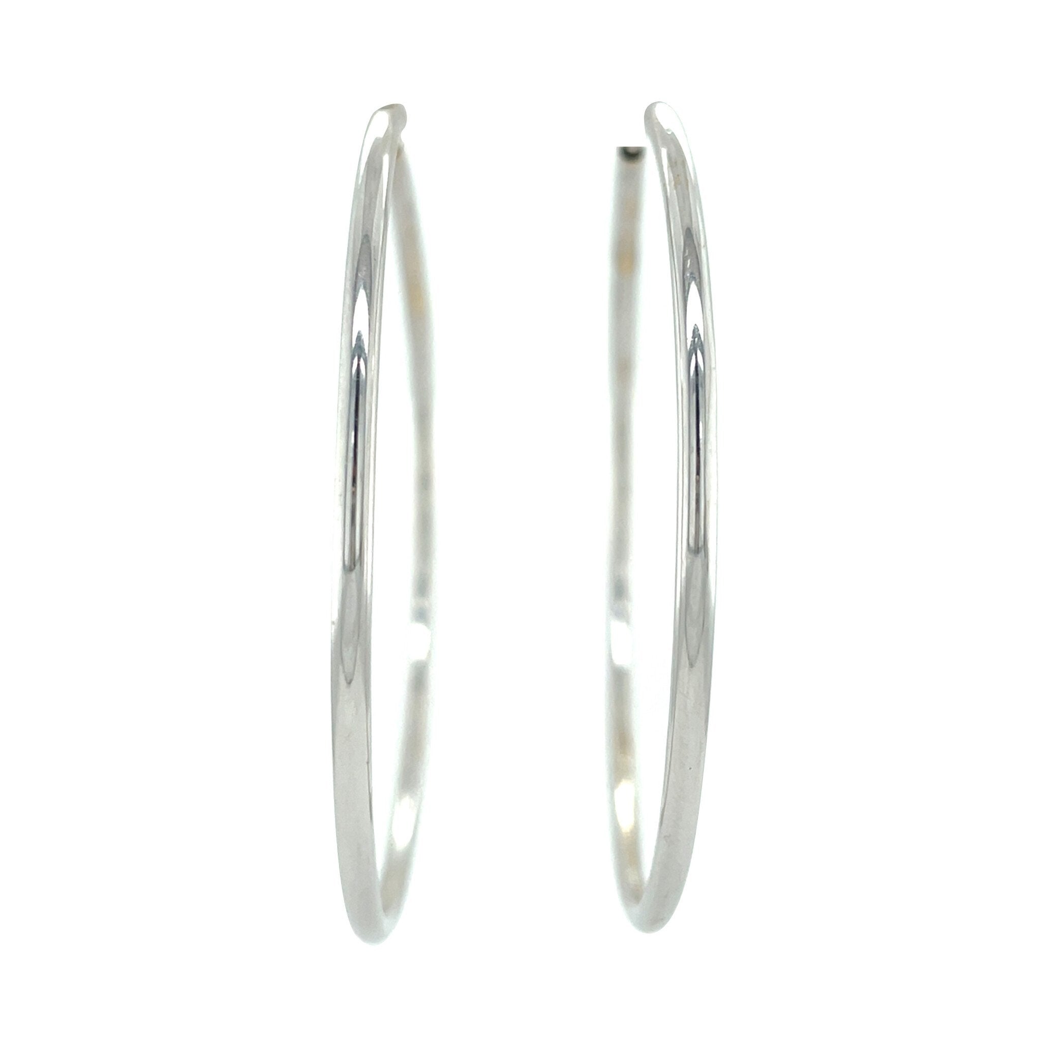 White gold earrings 18 karat