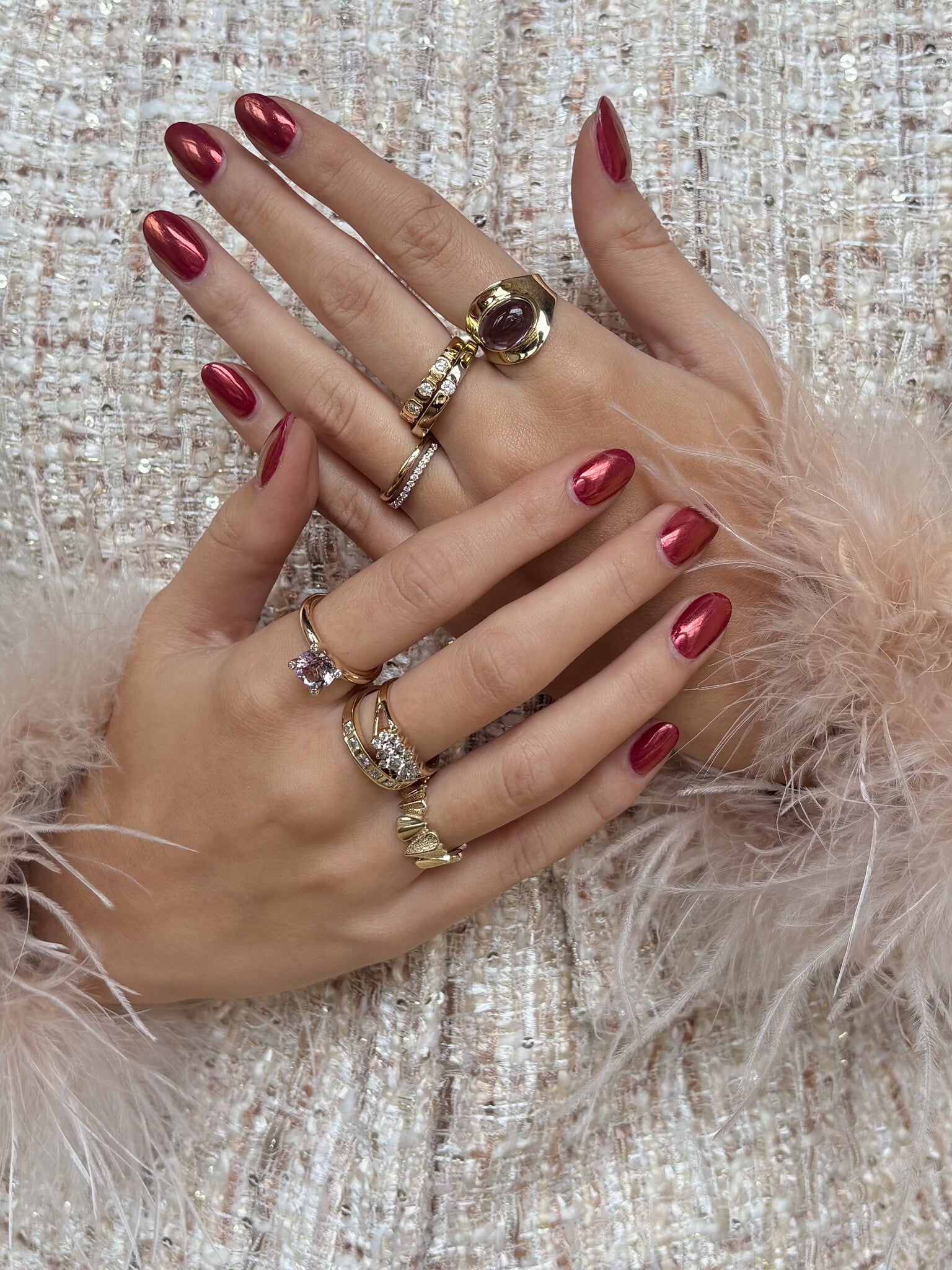 Gold ring with diamond 18 karat