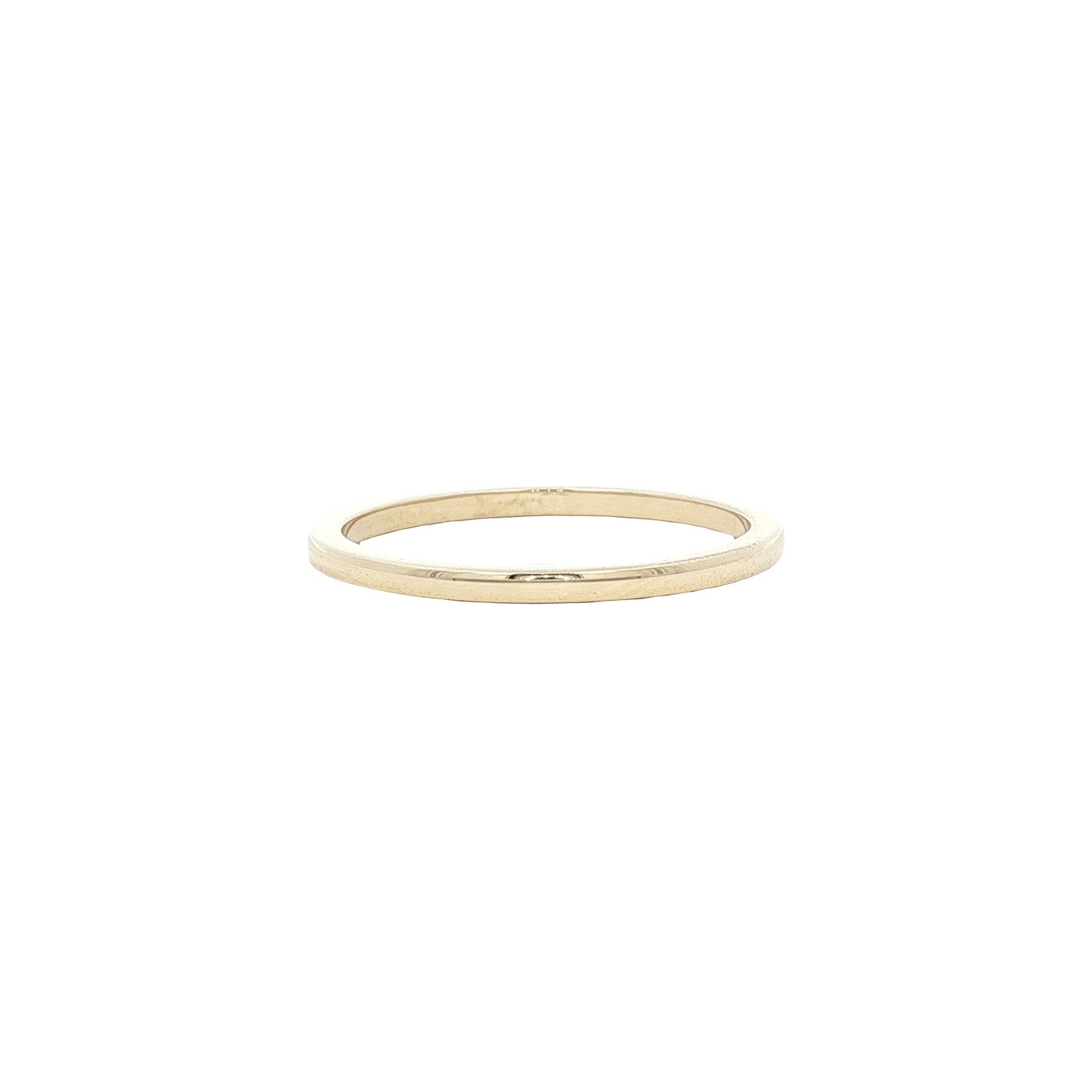 Gold smooth (slip-on) ring 14 karat