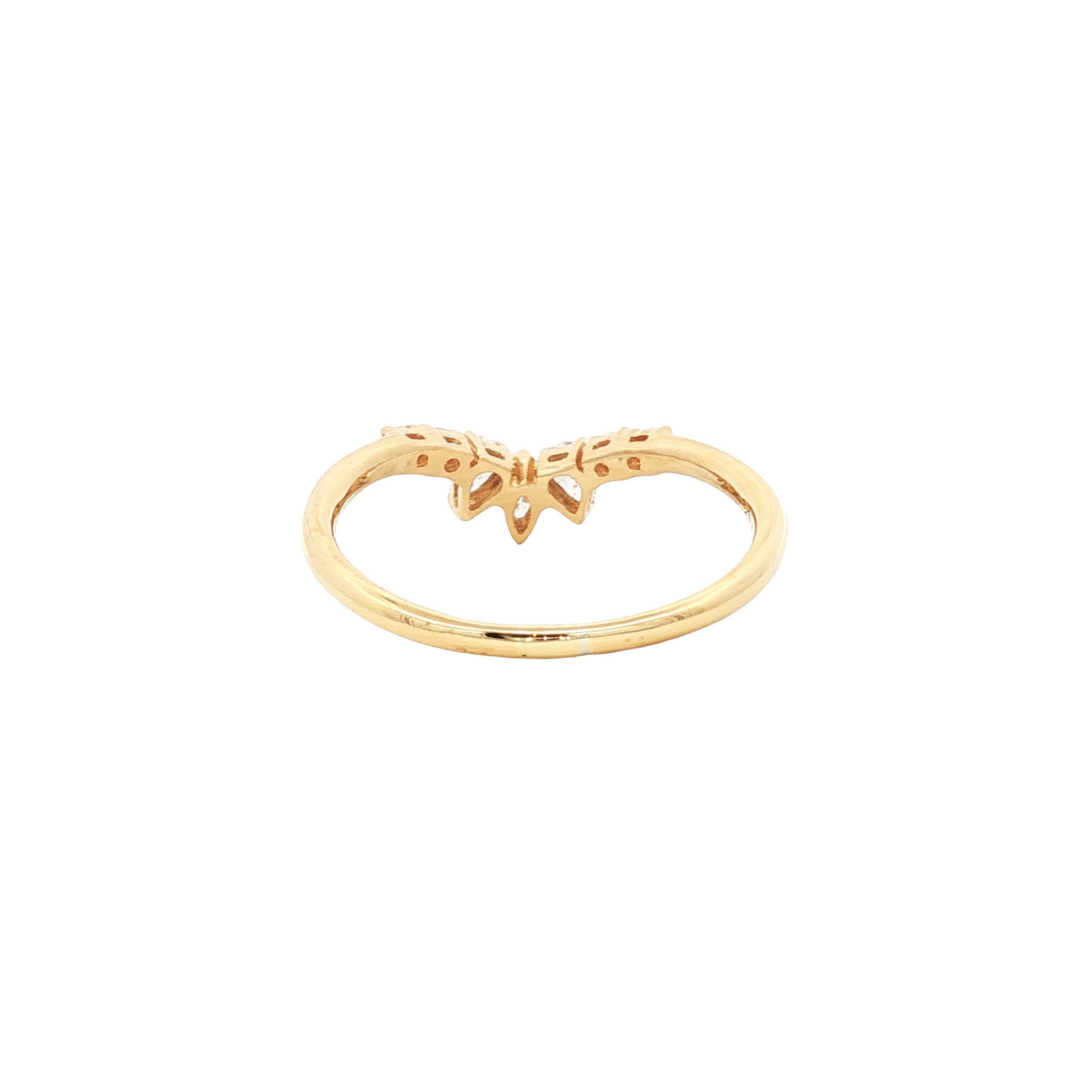 Gold ring with diamond 18 karat