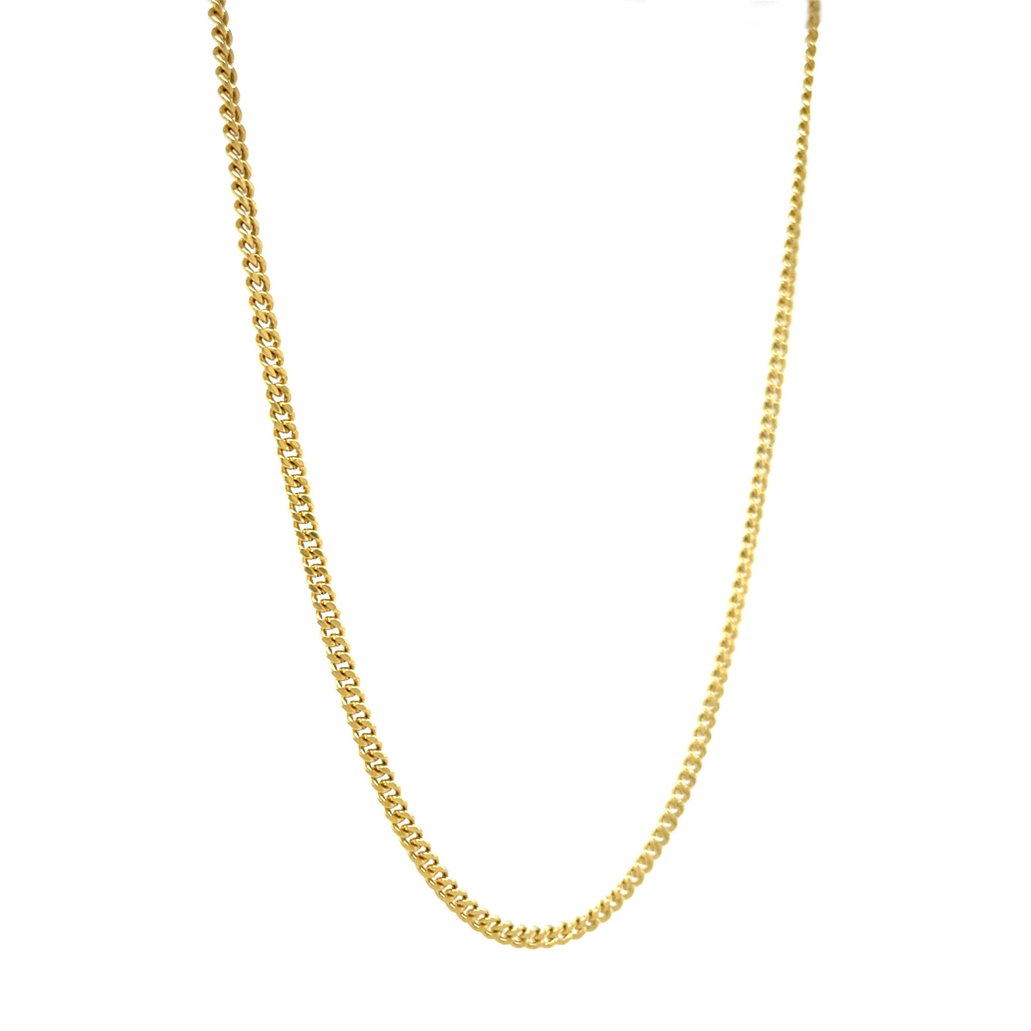 Gold length necklace gourmet 70.5 cm 18 karat