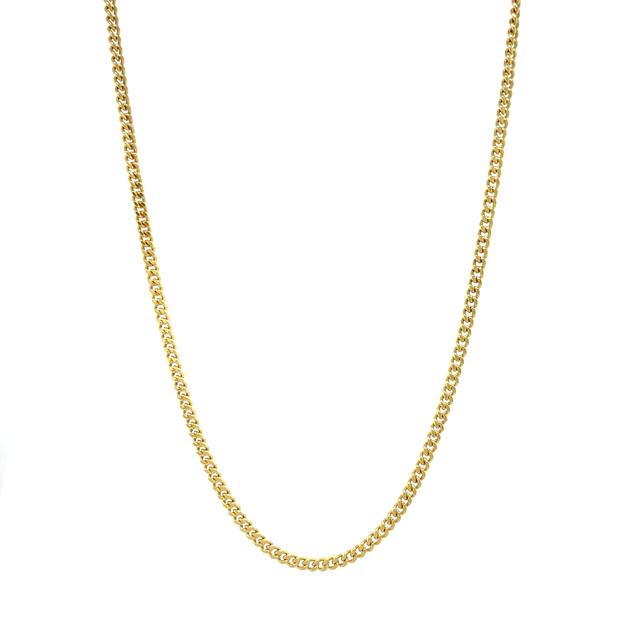 Gold length necklace gourmet 70.5 cm 18 karat