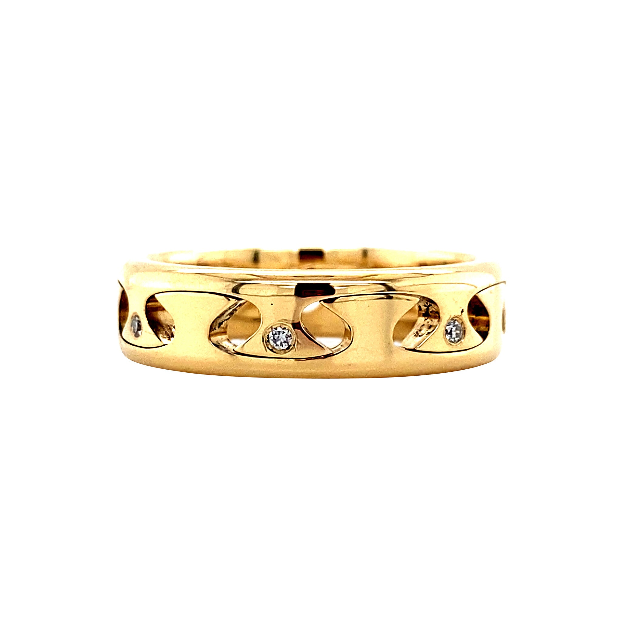 Gold ring with diamond 14 karat