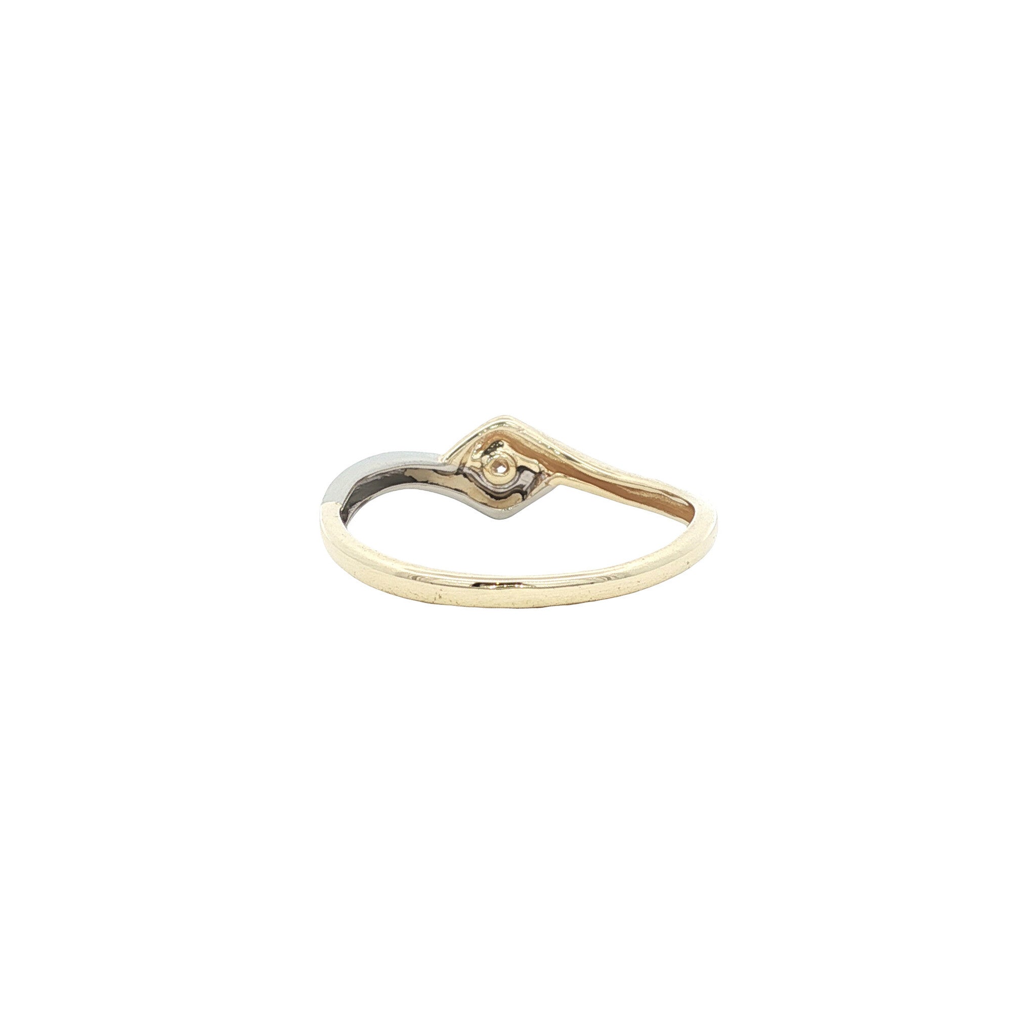 Gold ring with zirconia 14 karat