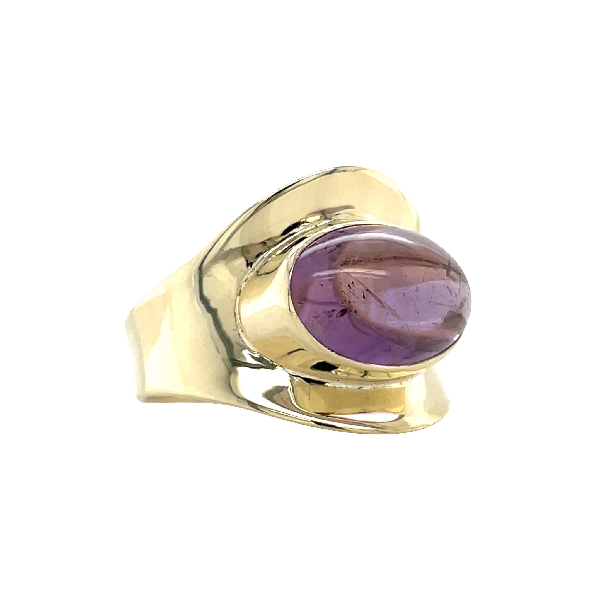 Ring with amethyst 8 karat