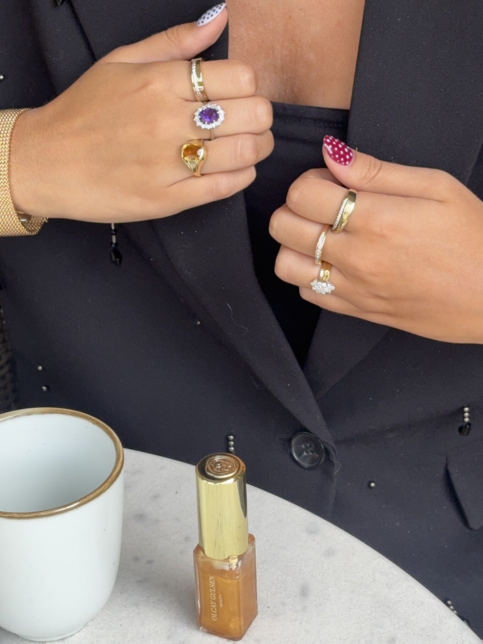 Golden bracelet 17 cm 14 karat