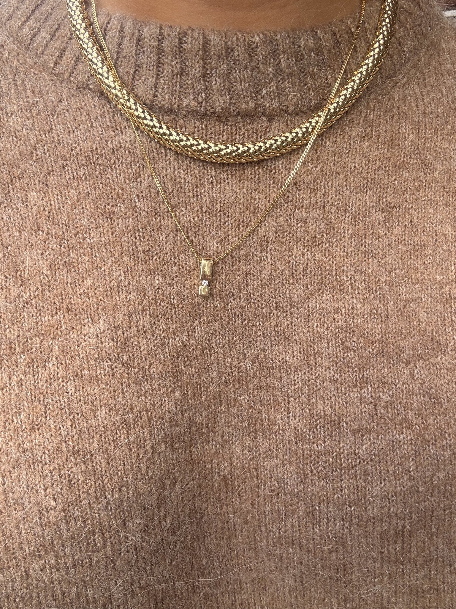 Gold choker 44 cm 14 karat