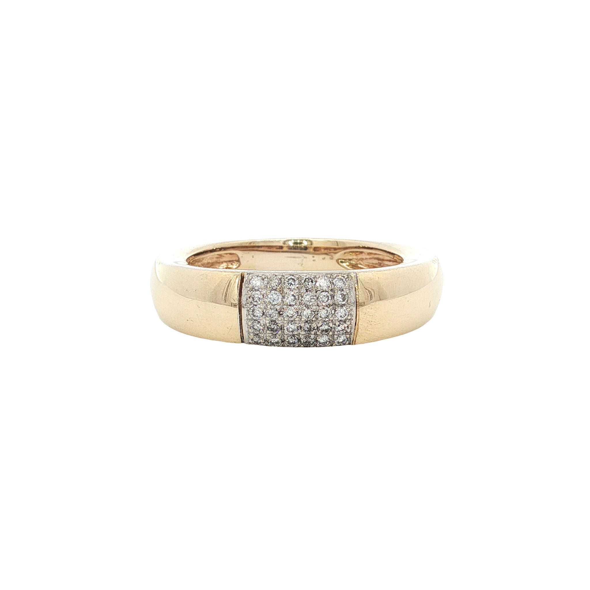 Gold ring with diamond 14 karat