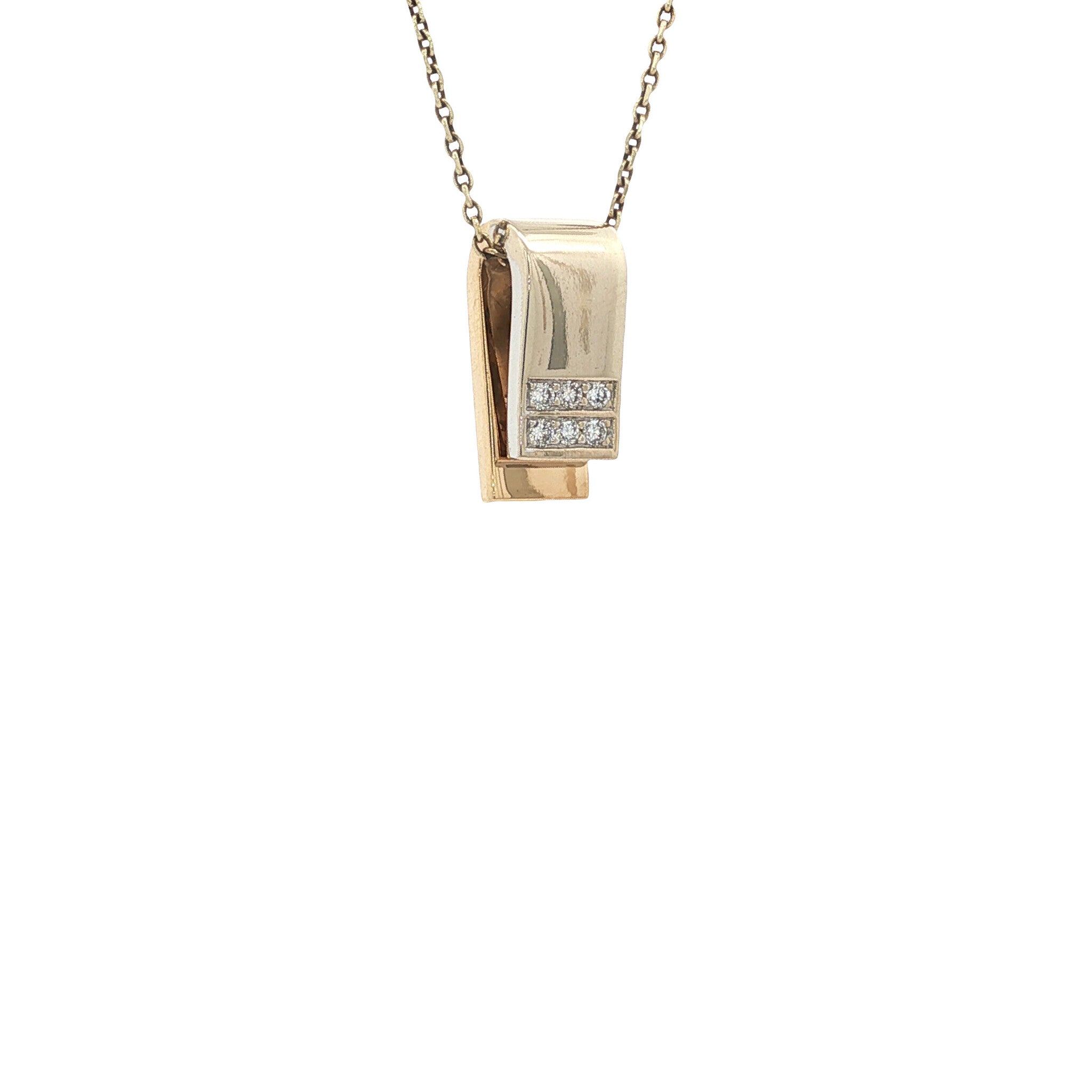Gold pendant with diamond from Le chic 18 karat
