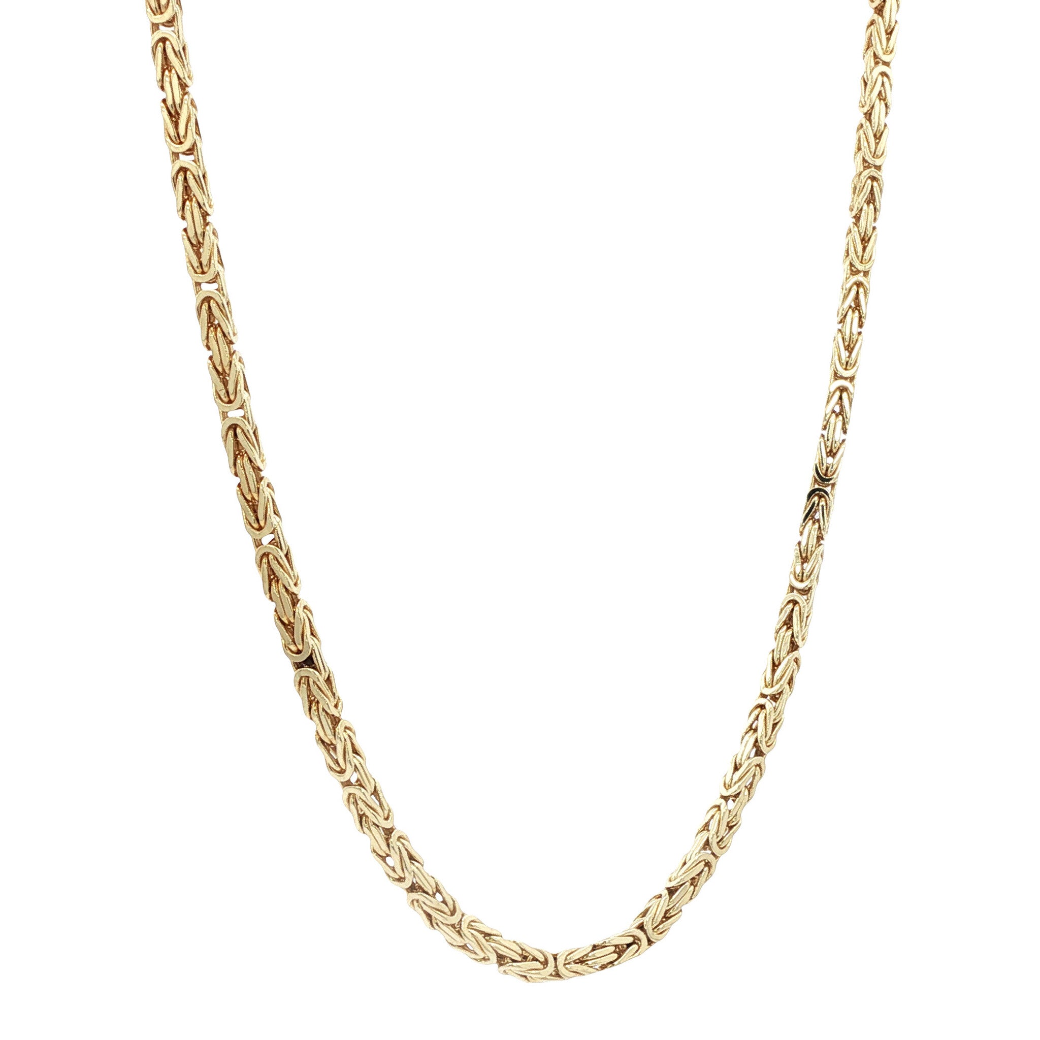 Gouden koningscollier 45 cm 14 karaat