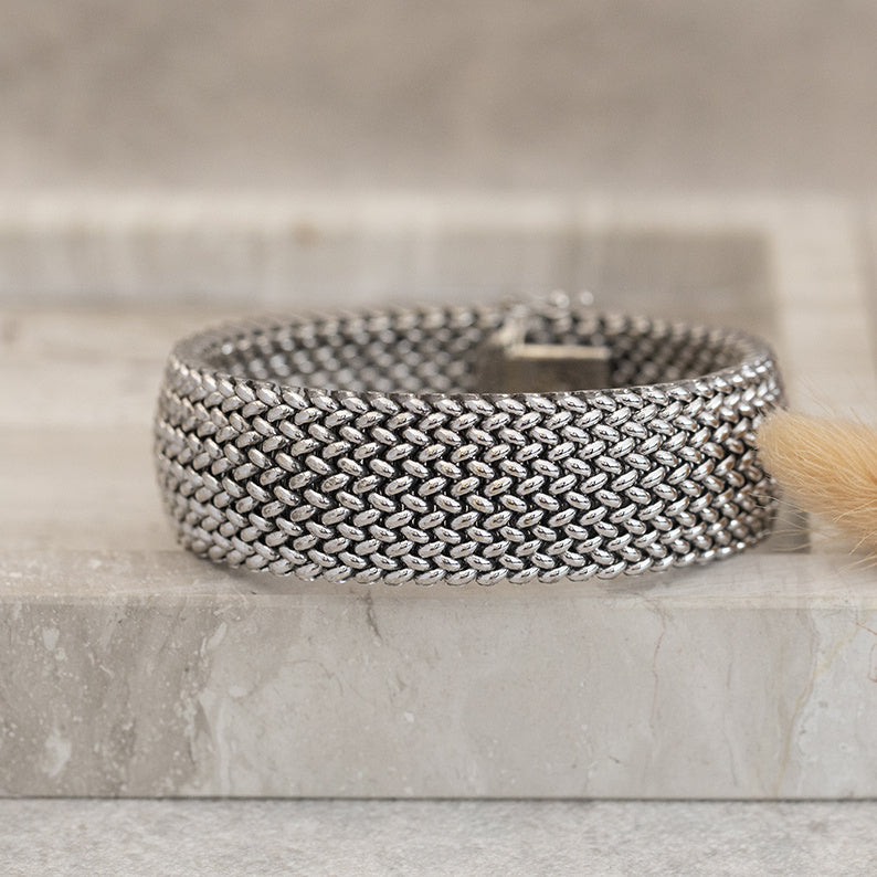 White gold bracelet 19 cm 14 karat