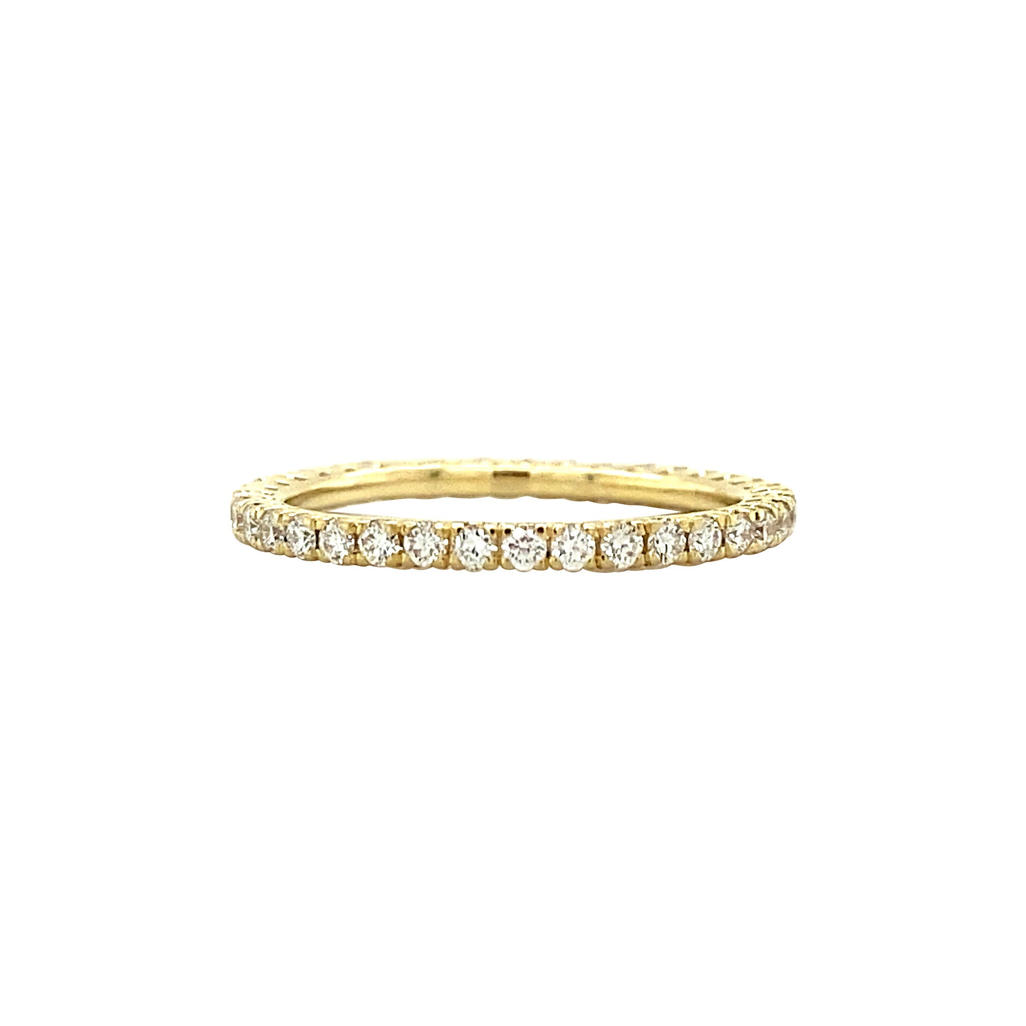 Gold alliance ring with diamond 18 kt