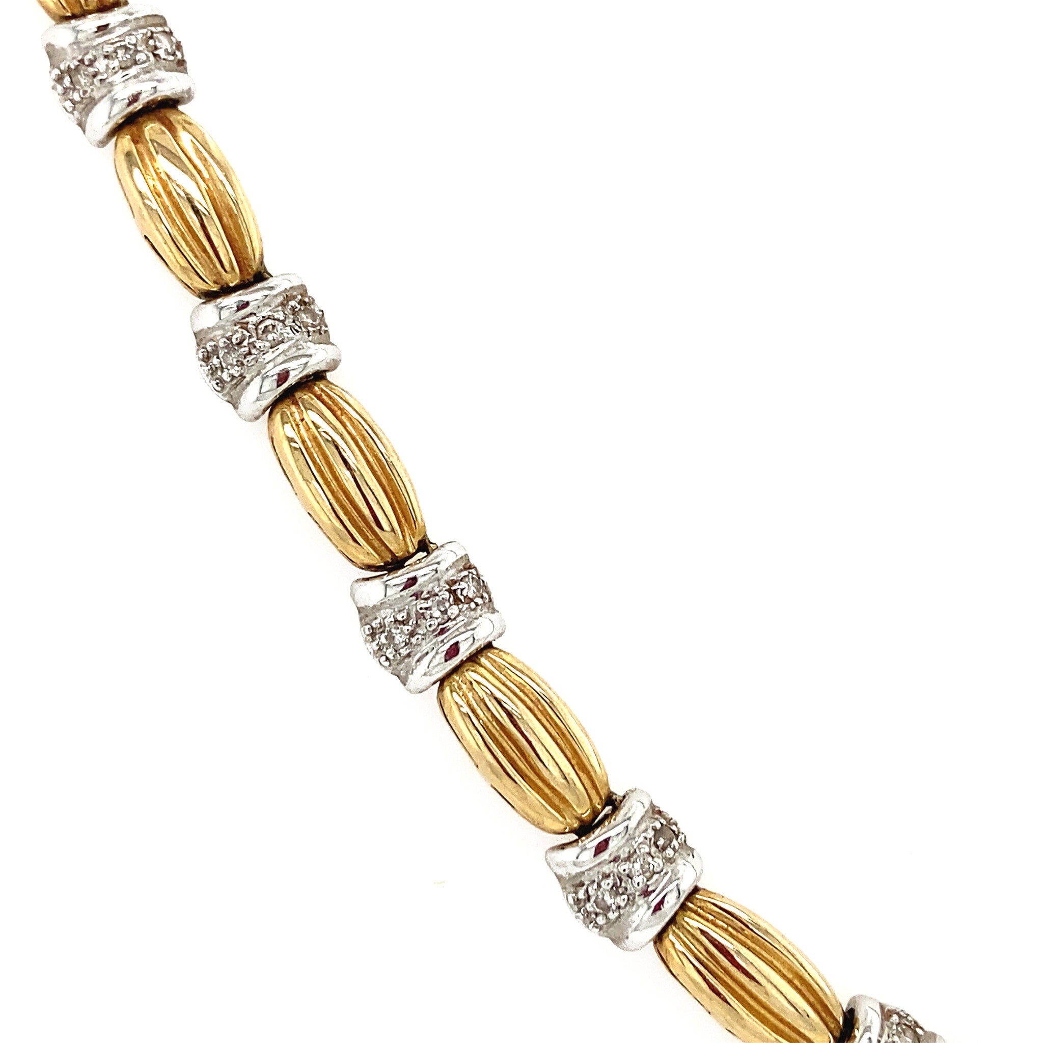 Gold choker with diamond 14 karat