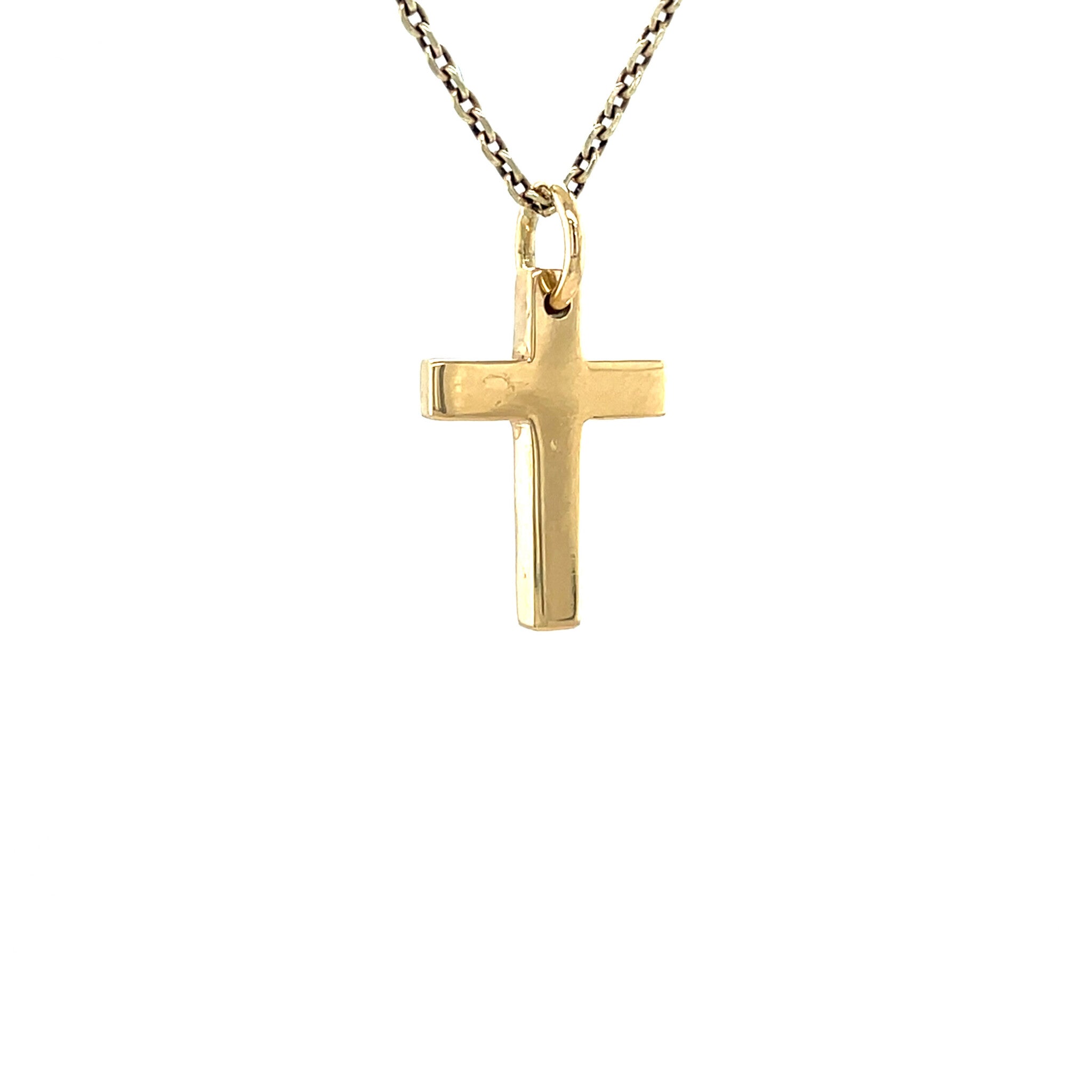 Gold cross pendant 18 karat