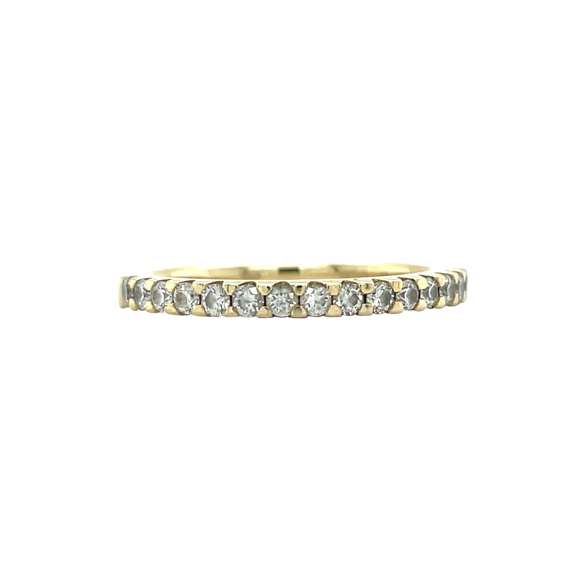 Gold alliance ring with diamond 14 karat