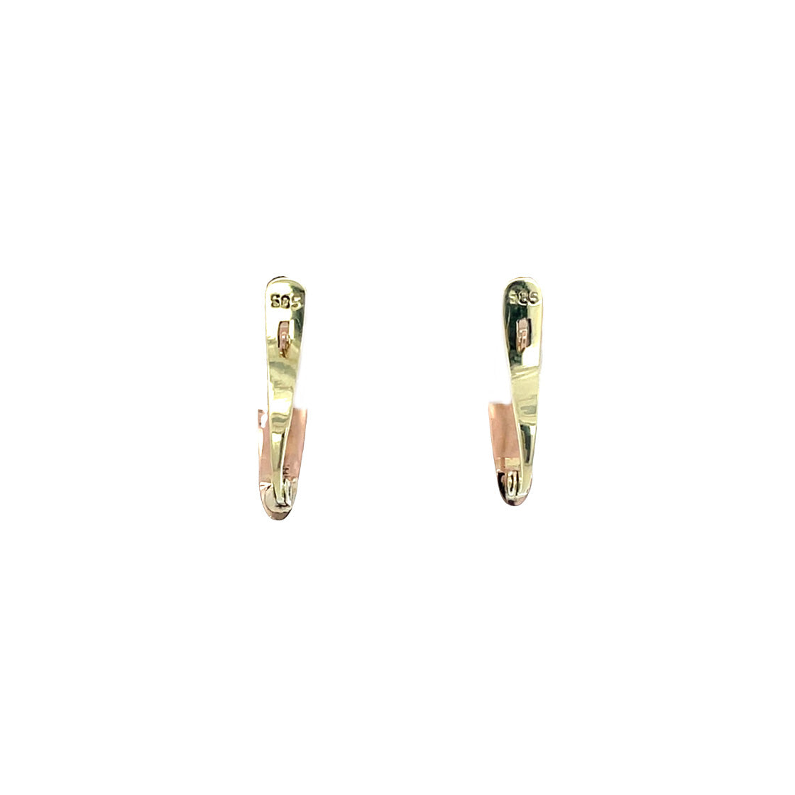 Gold earrings with pearl 14 karat