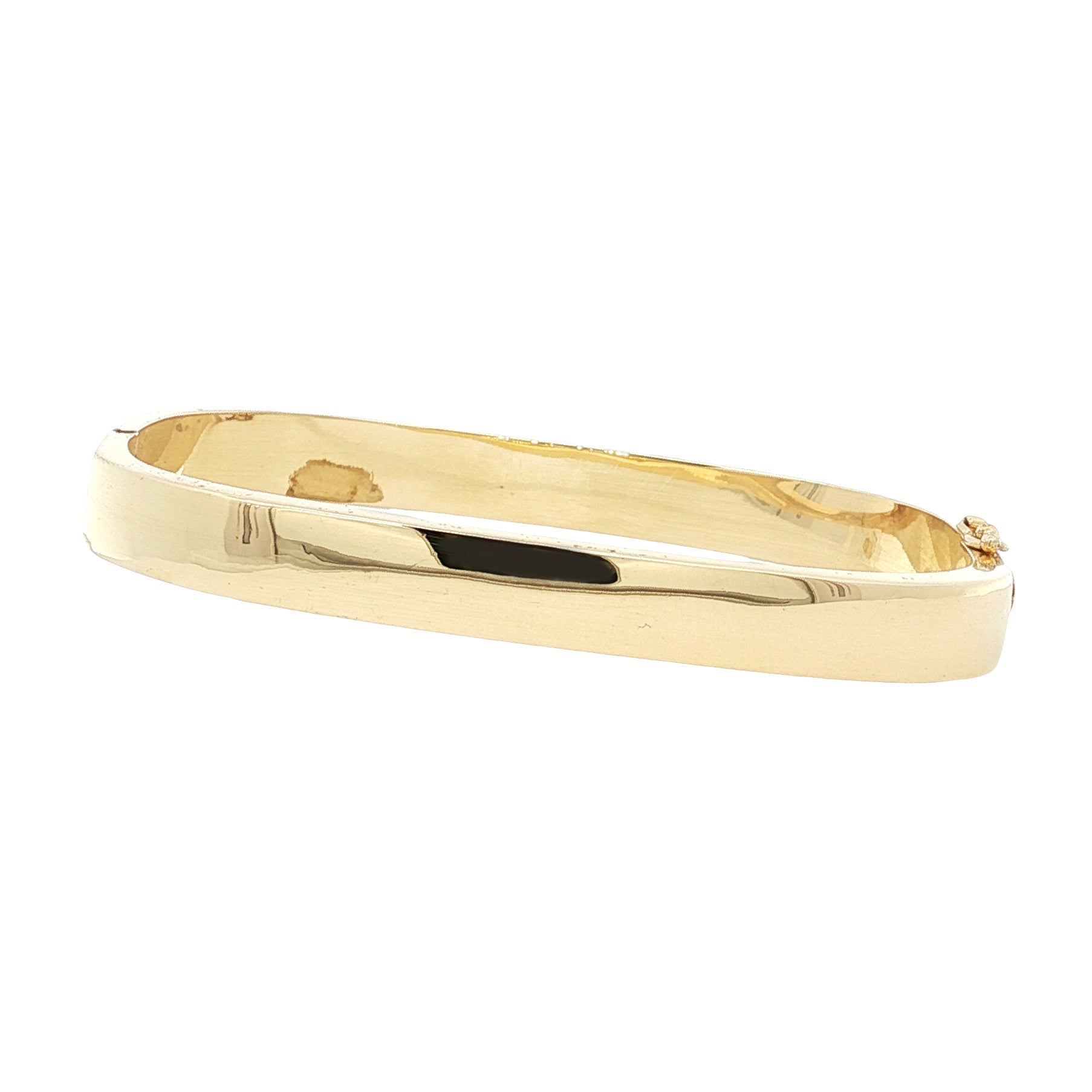 Gold smooth bangle 14 karat