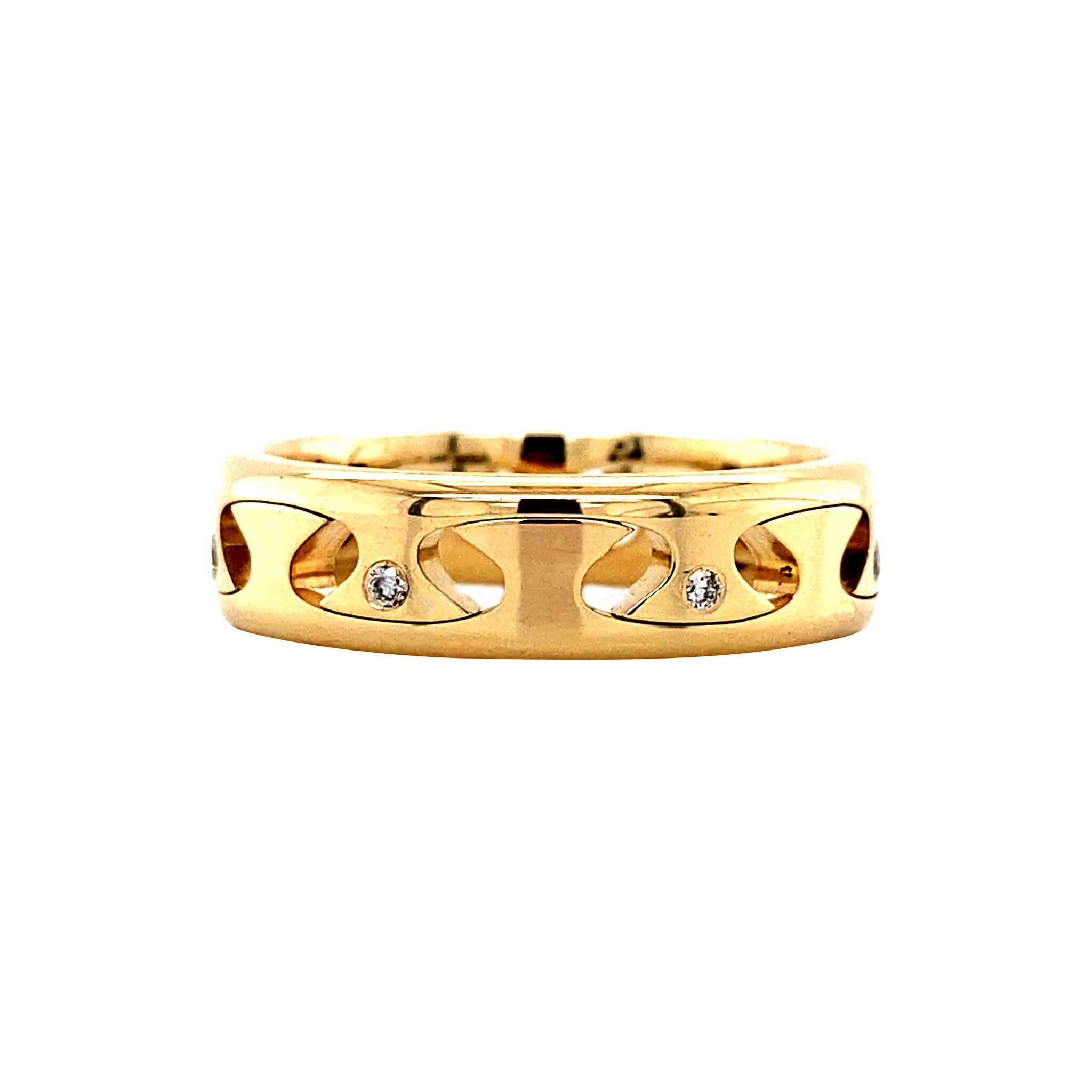 Gold ring with diamond 14 karat