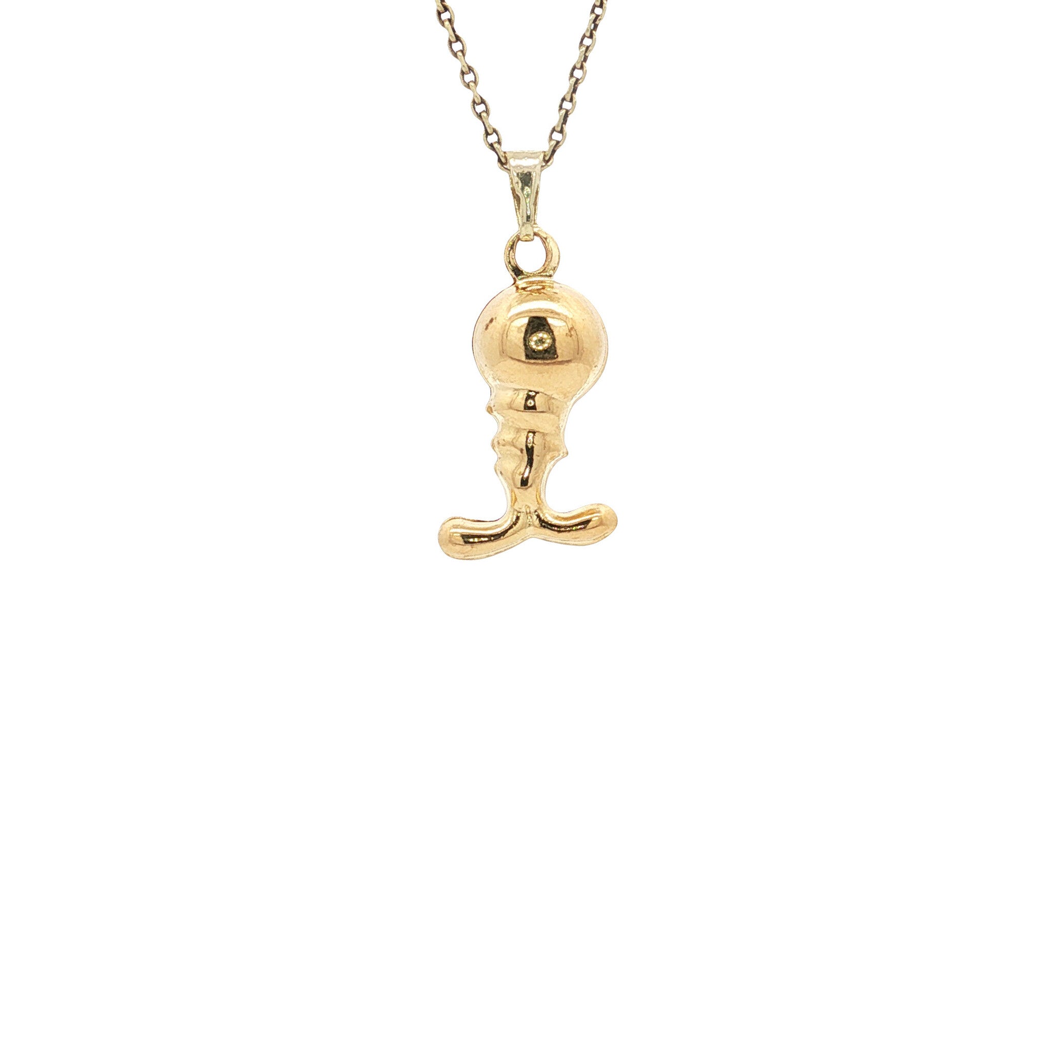 Gold pendant tweety 14 karat