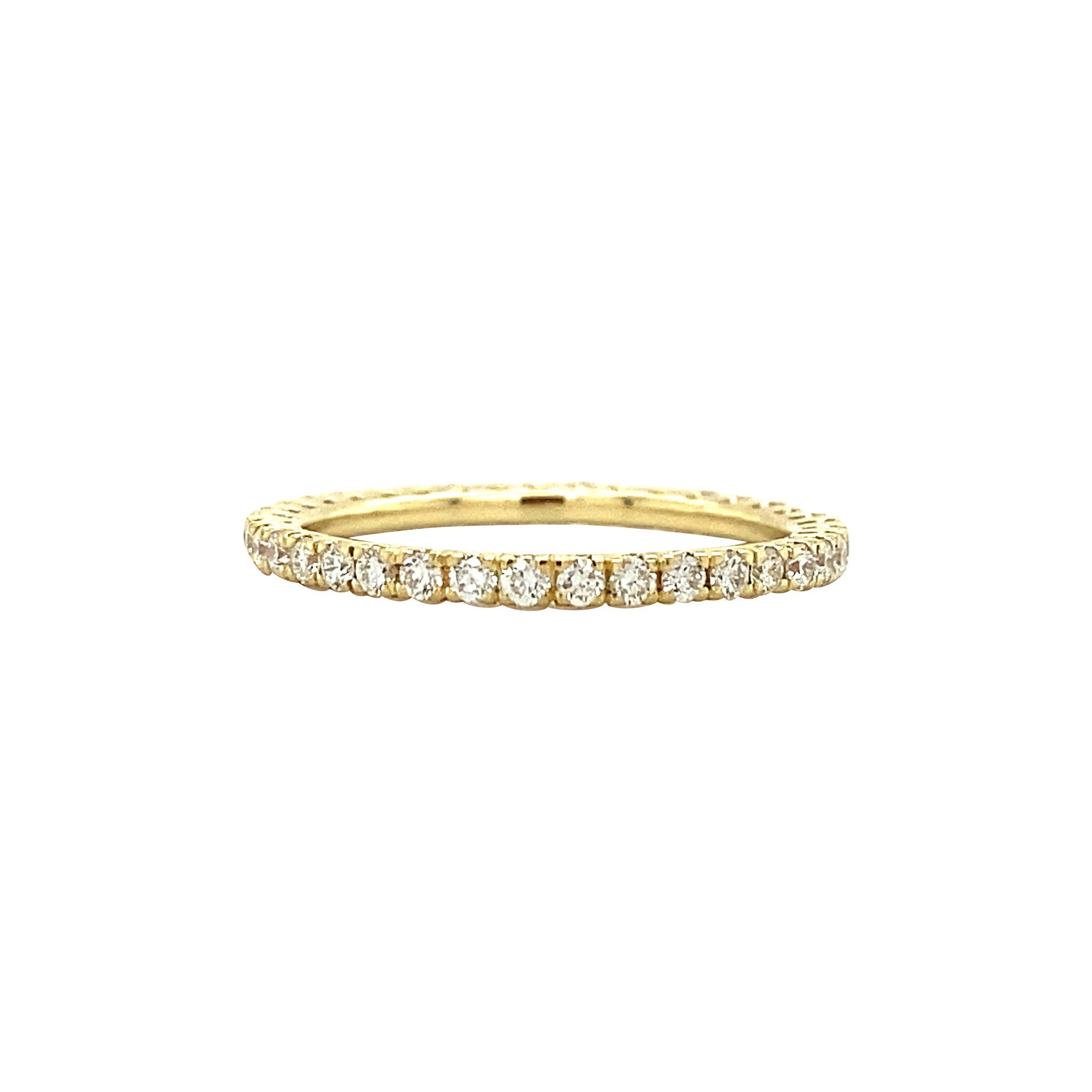 Gold alliance ring with diamond 18 kt