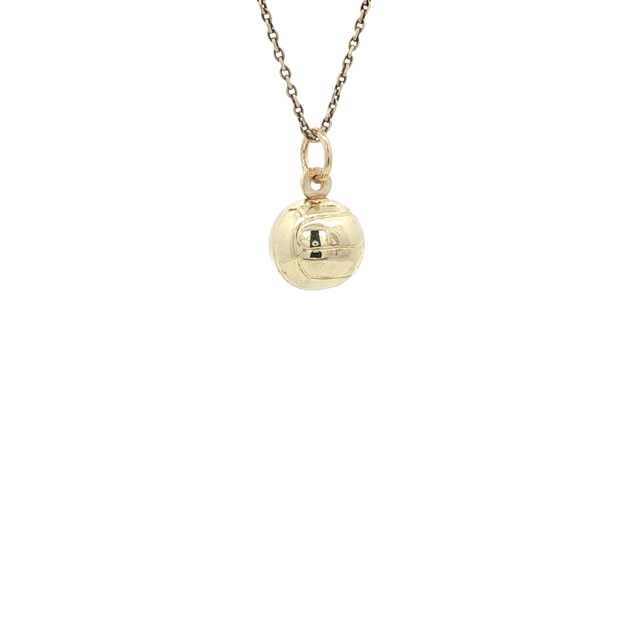Gouden hanger bal 14 karaat