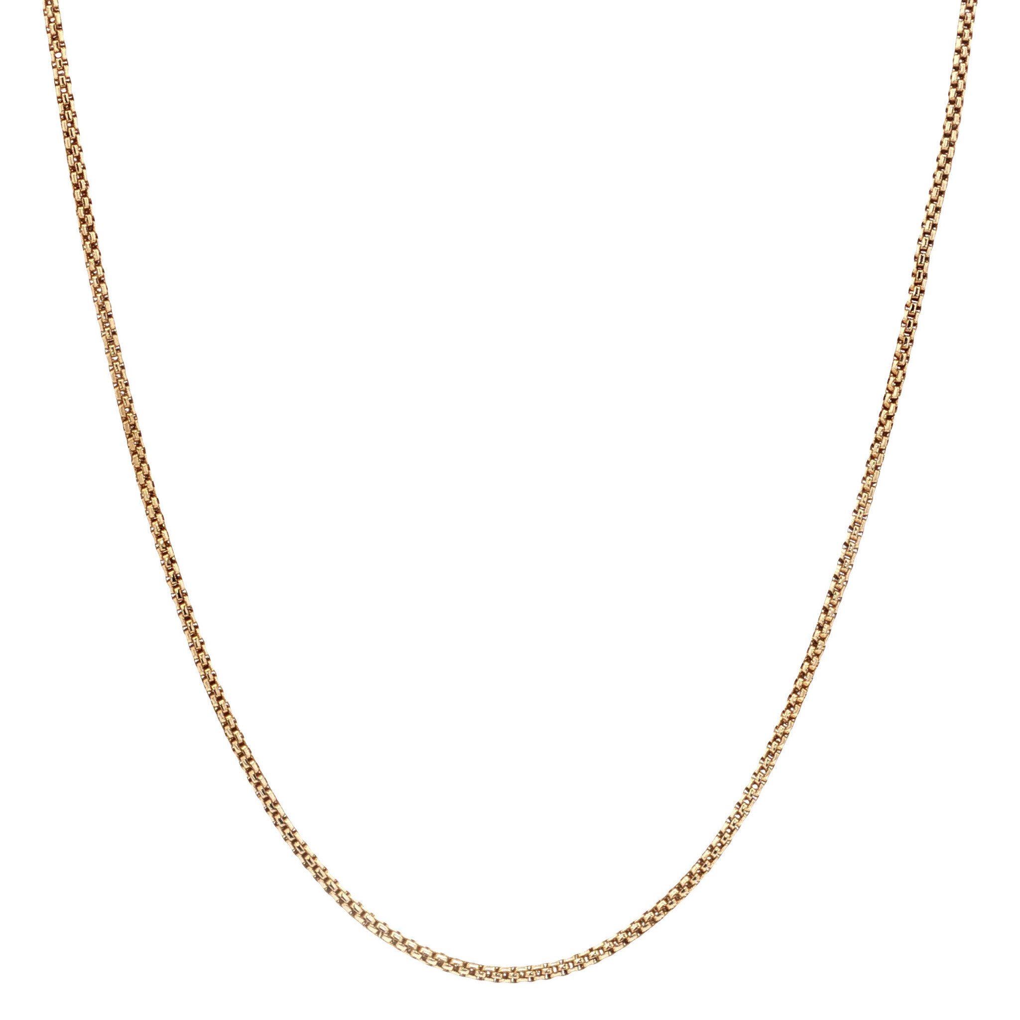 Gold fantasy necklace 40 cm 14 karat