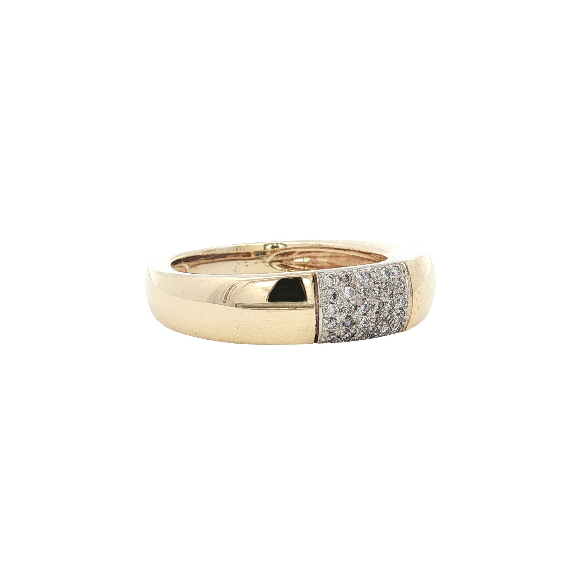 Gold ring with diamond 14 karat