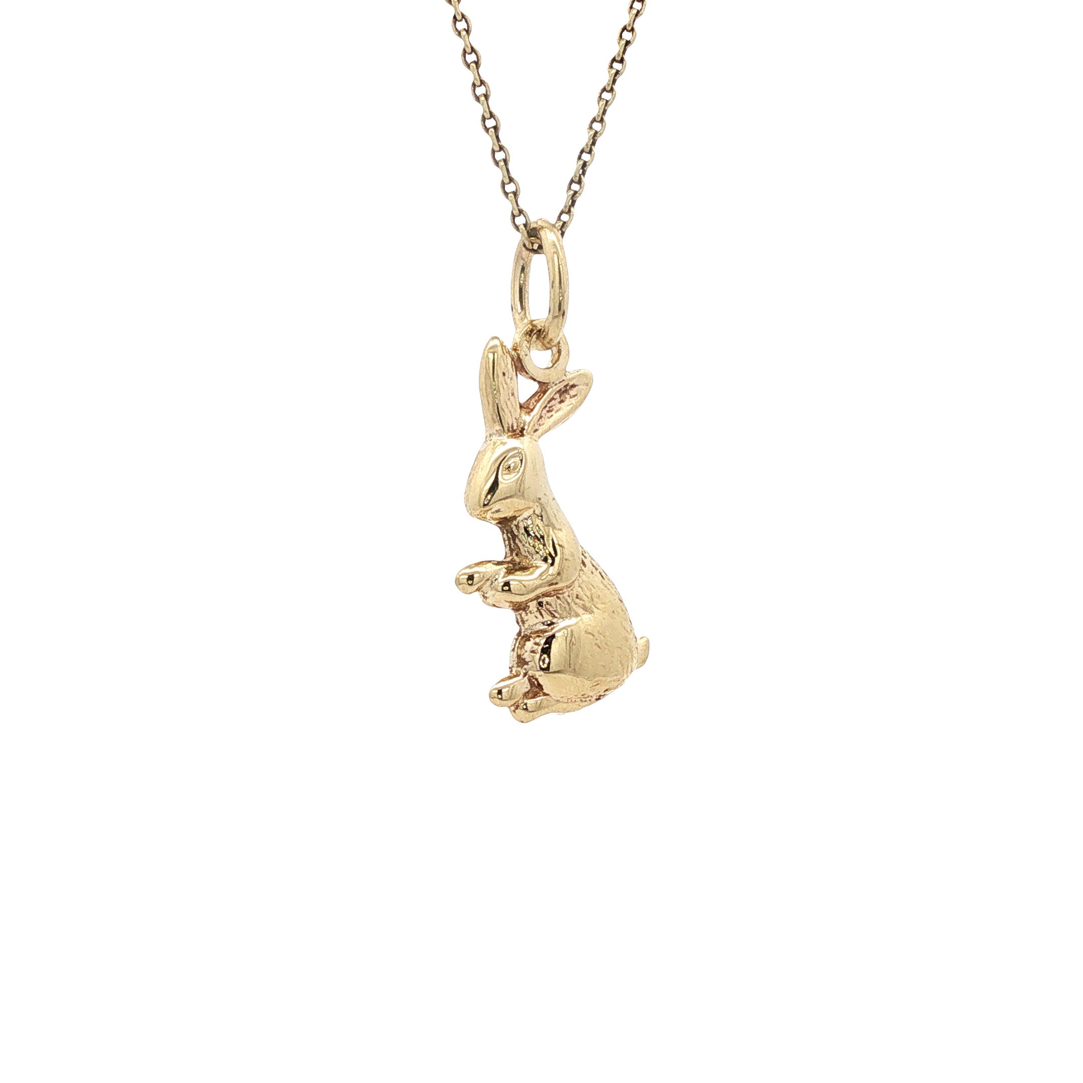 Gouden hanger haas 14 karaat