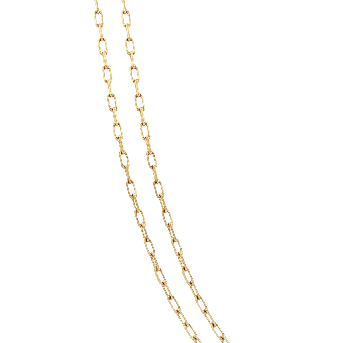 Gouden lengtecollier anker 60 cm 14 karaat