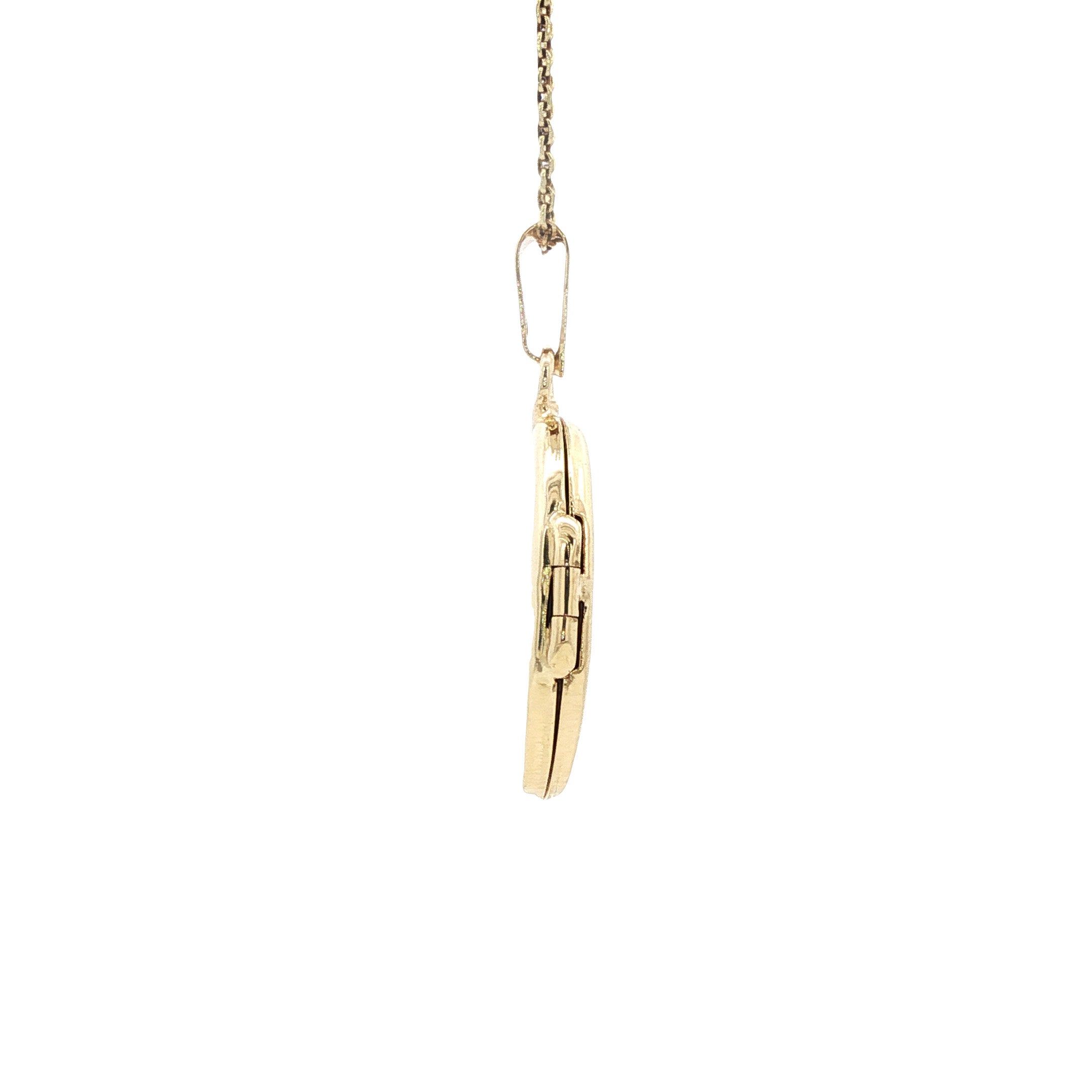 Gouden medaillon hanger 14 karaat