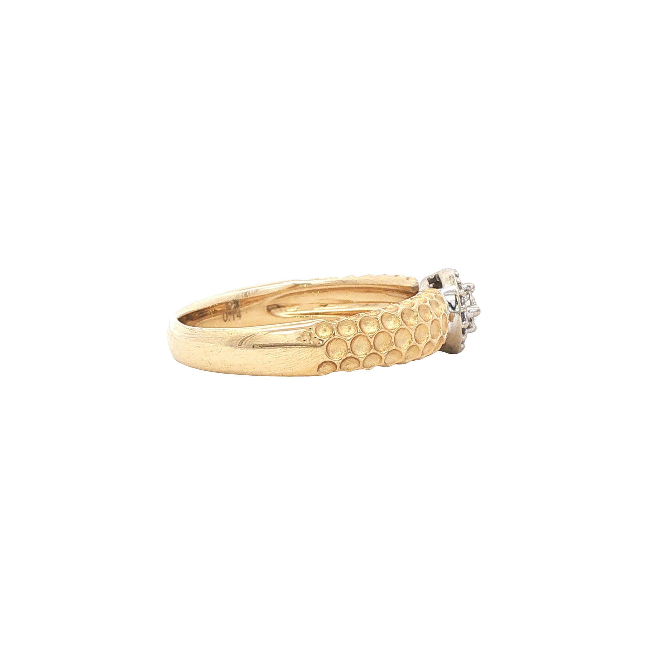 Gouden ring met diamant 14 karaat