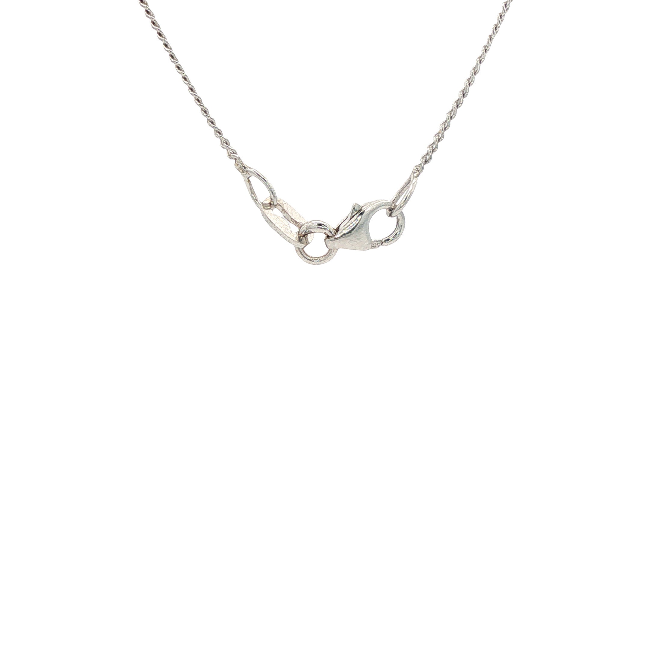 Witgouden lengtecollier gourmet 45 cm 14 karaat