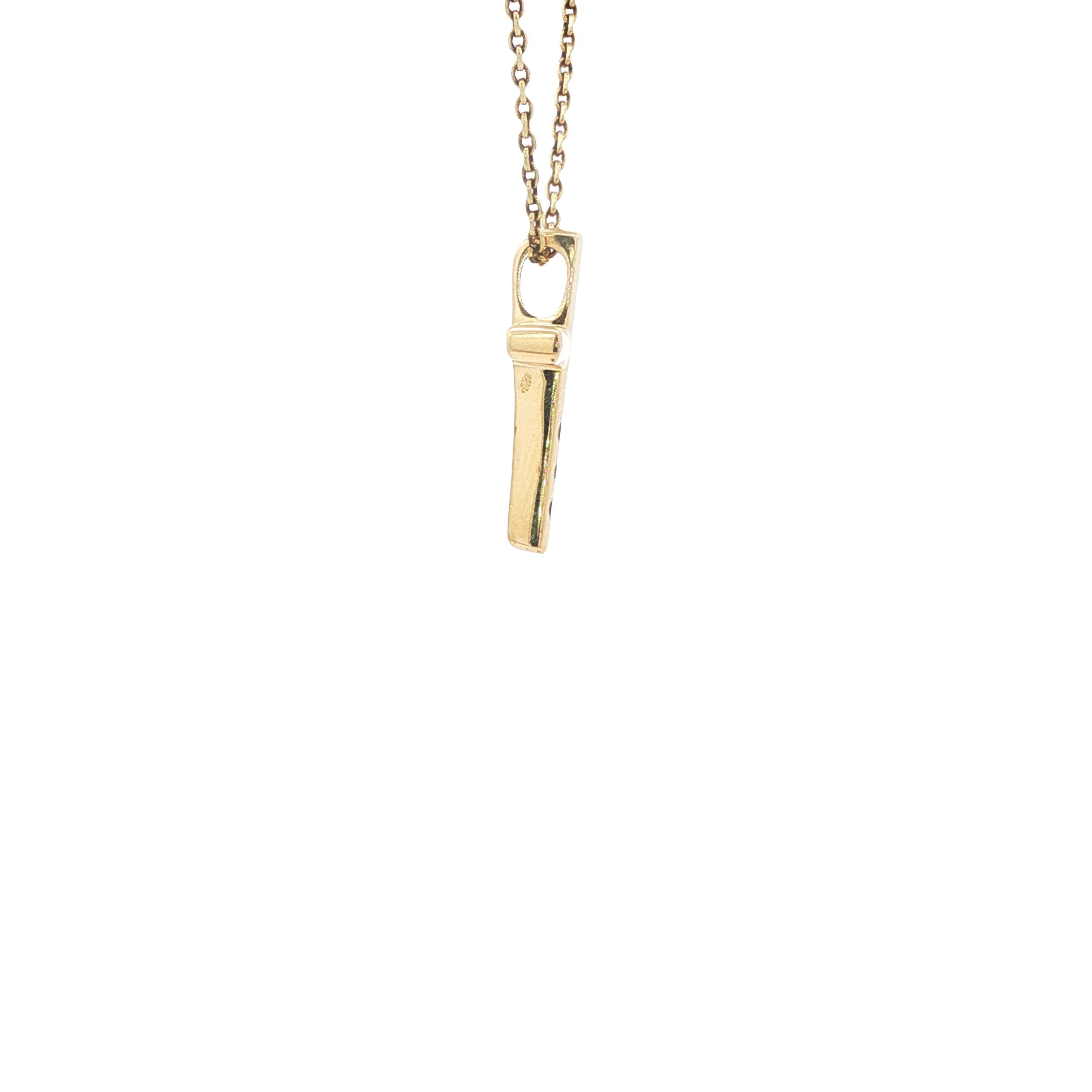 Gouden kruis hanger met zirkonia 14 karaat