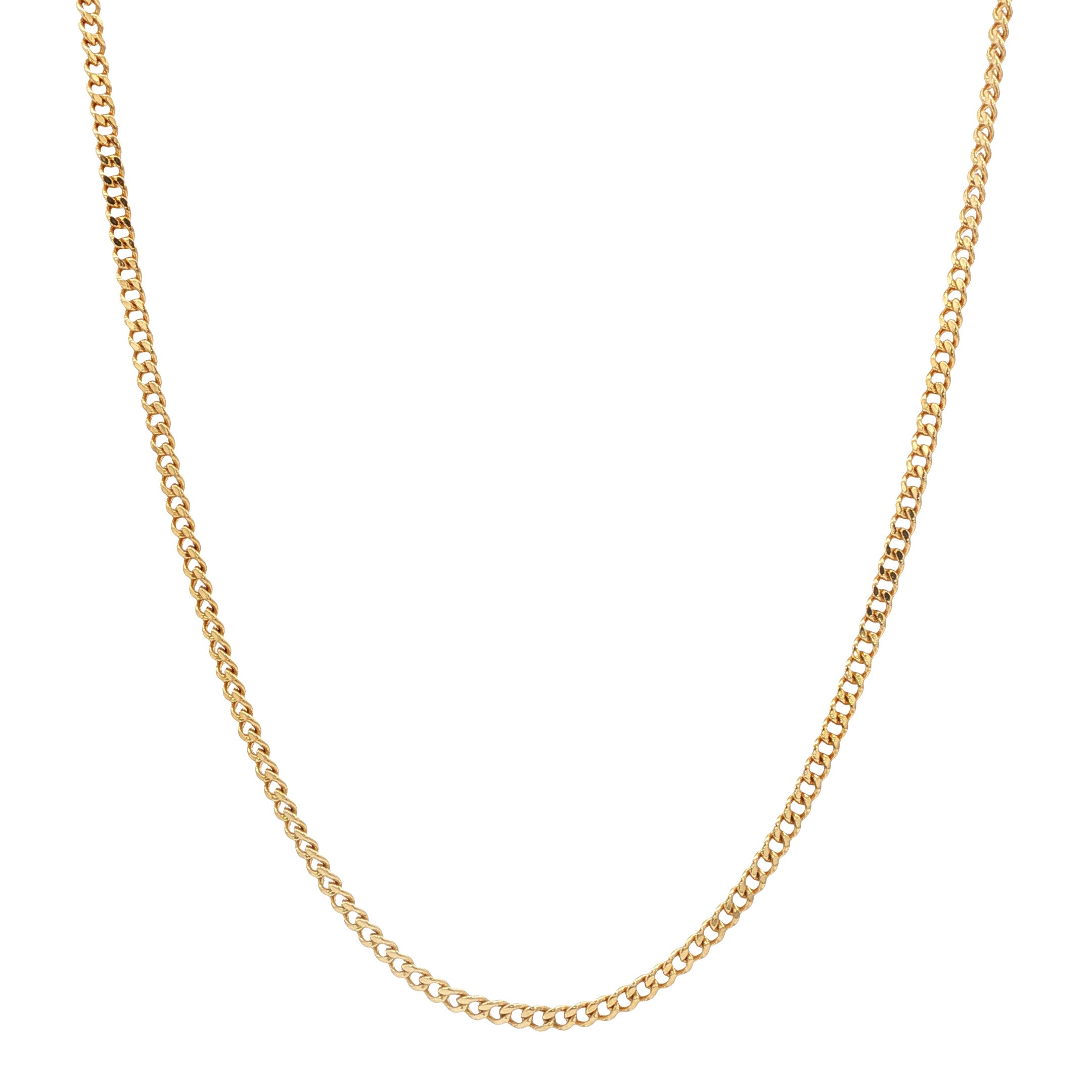 Gold gourmet necklace, 48.5 cm, 14 karat