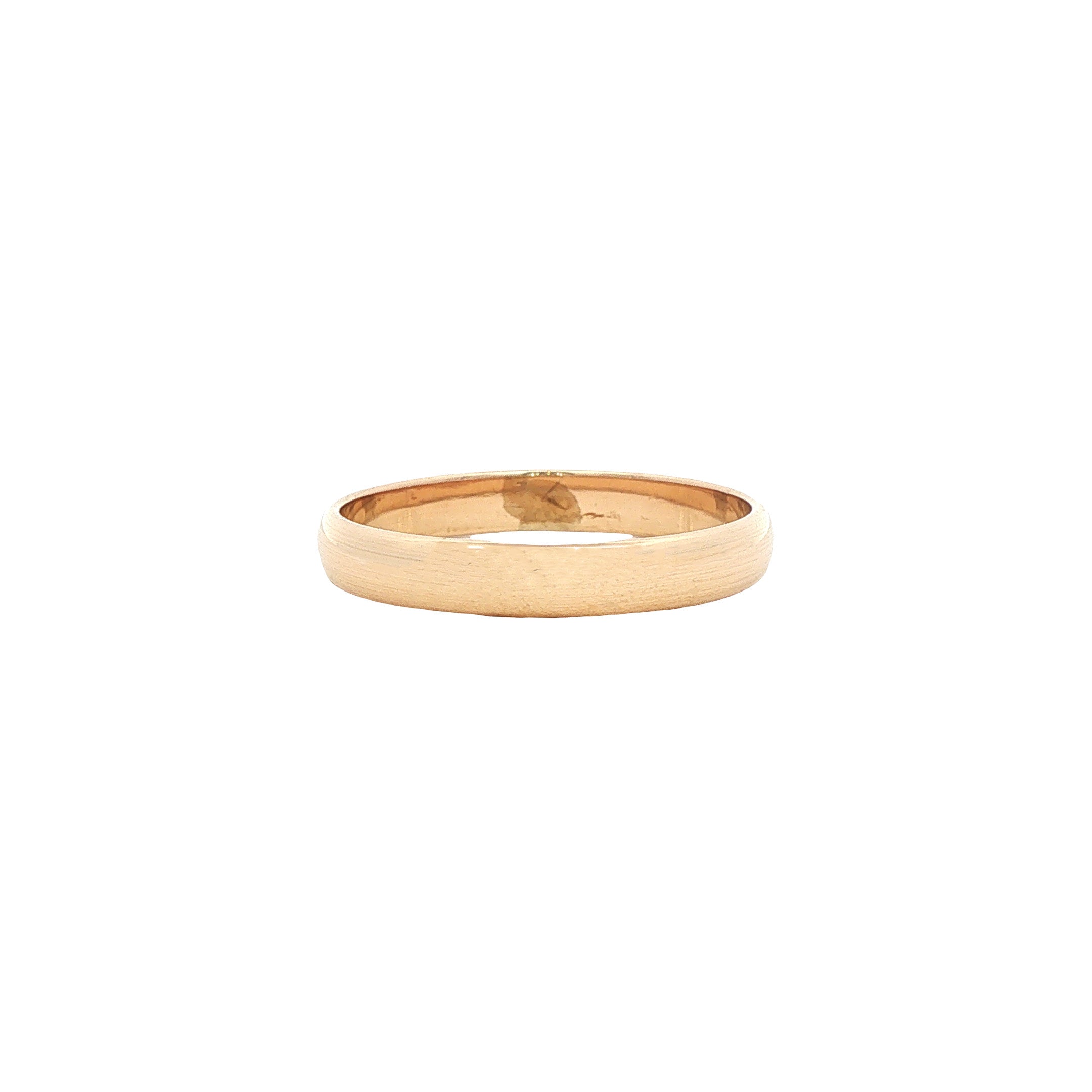 Gouden gladde ring 14 karaat