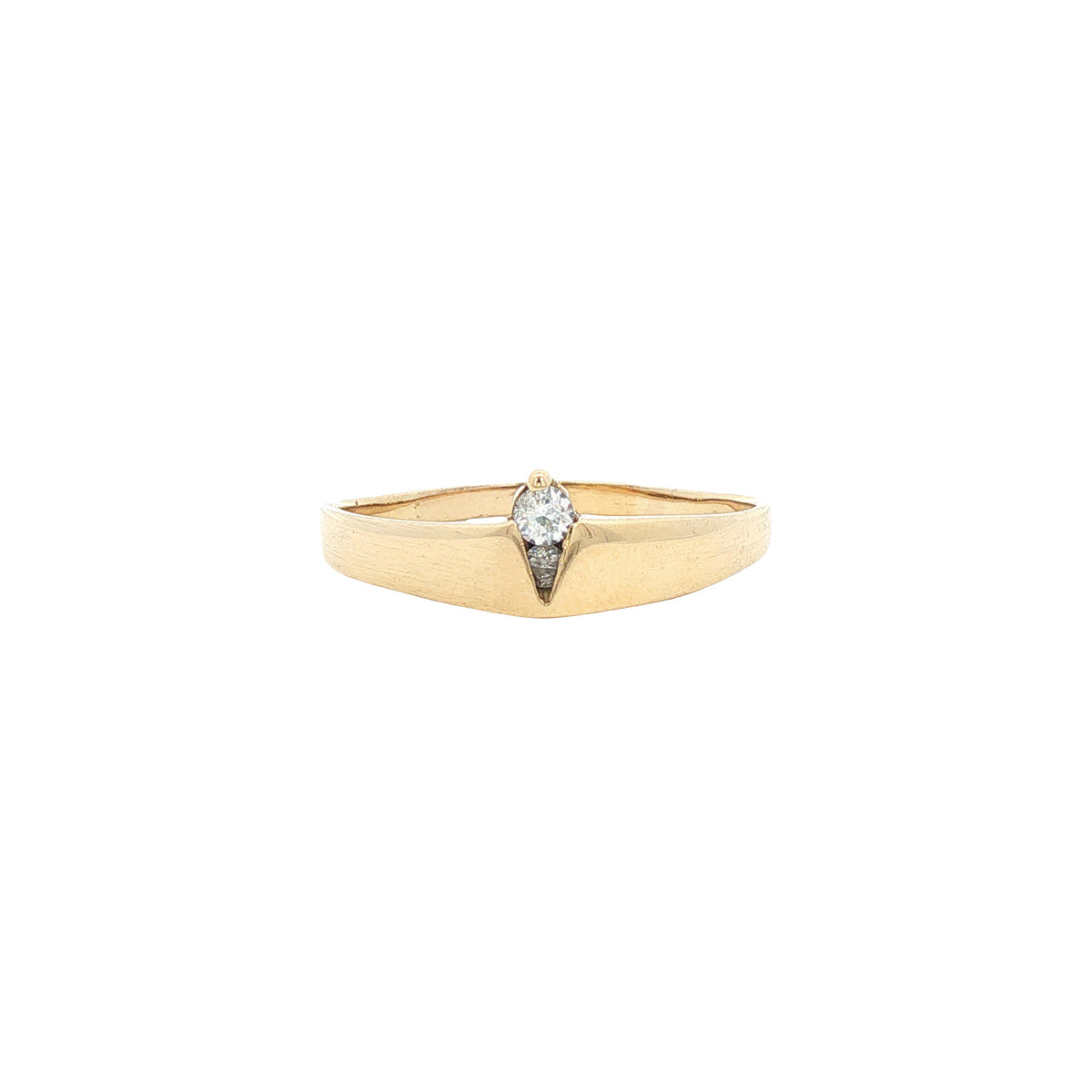 Gouden ring met zirkonia 14 karaat