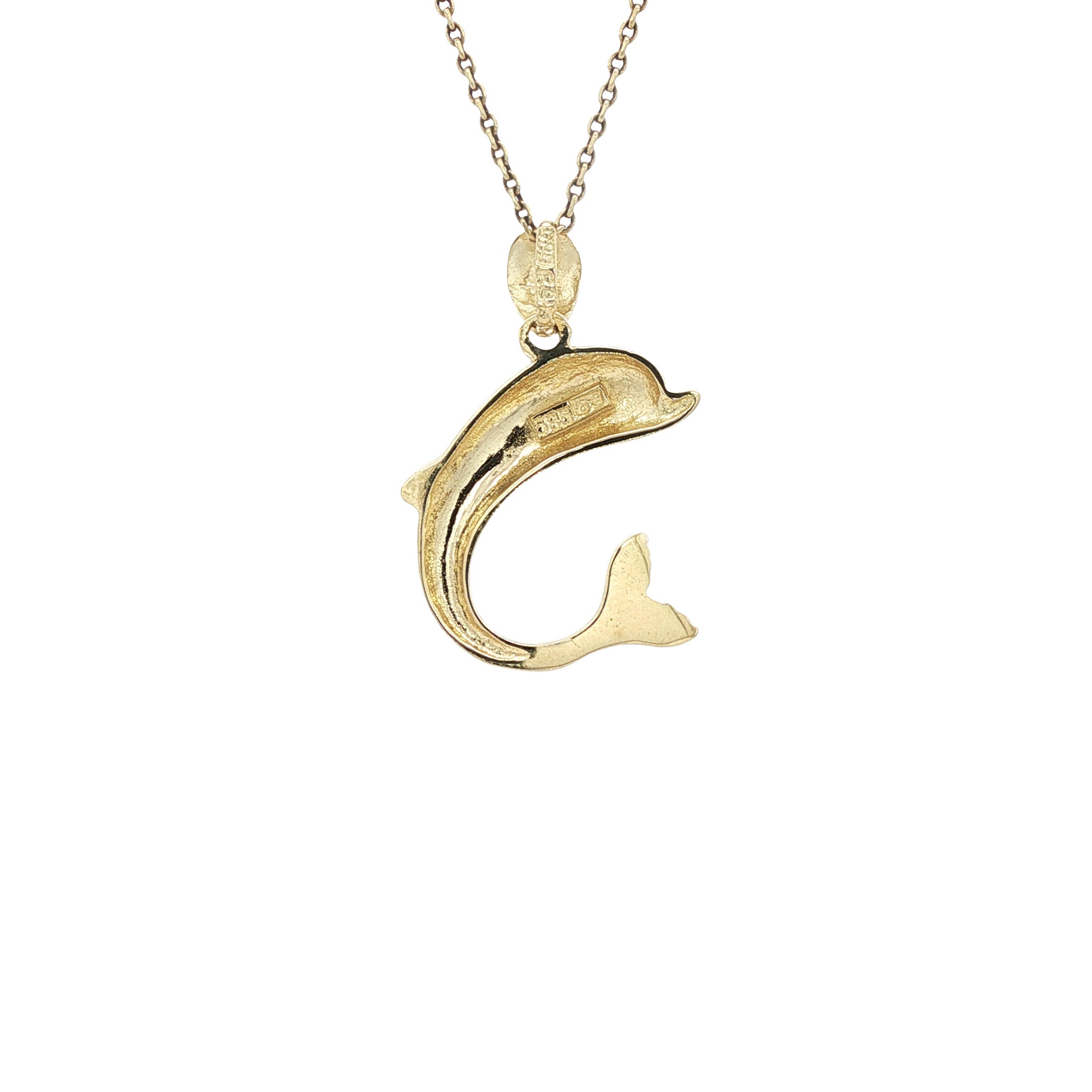 Gouden hanger dolfijn 14 karaat