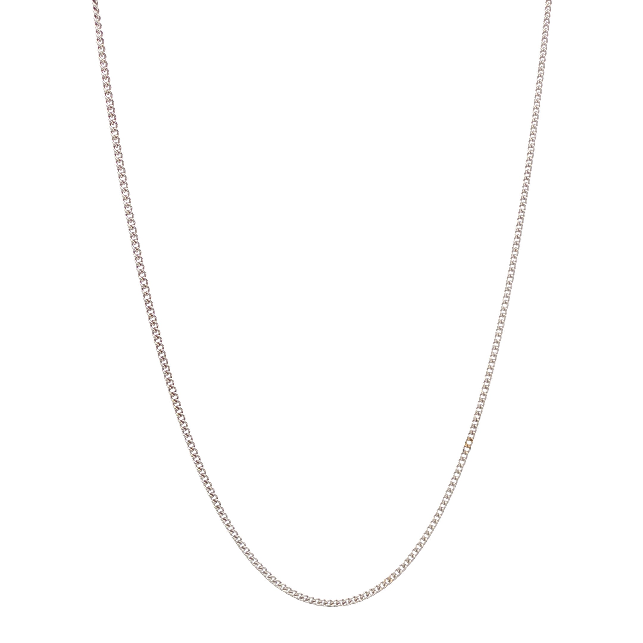 Witgouden lengtecollier gourmet 39 cm 18 karaat