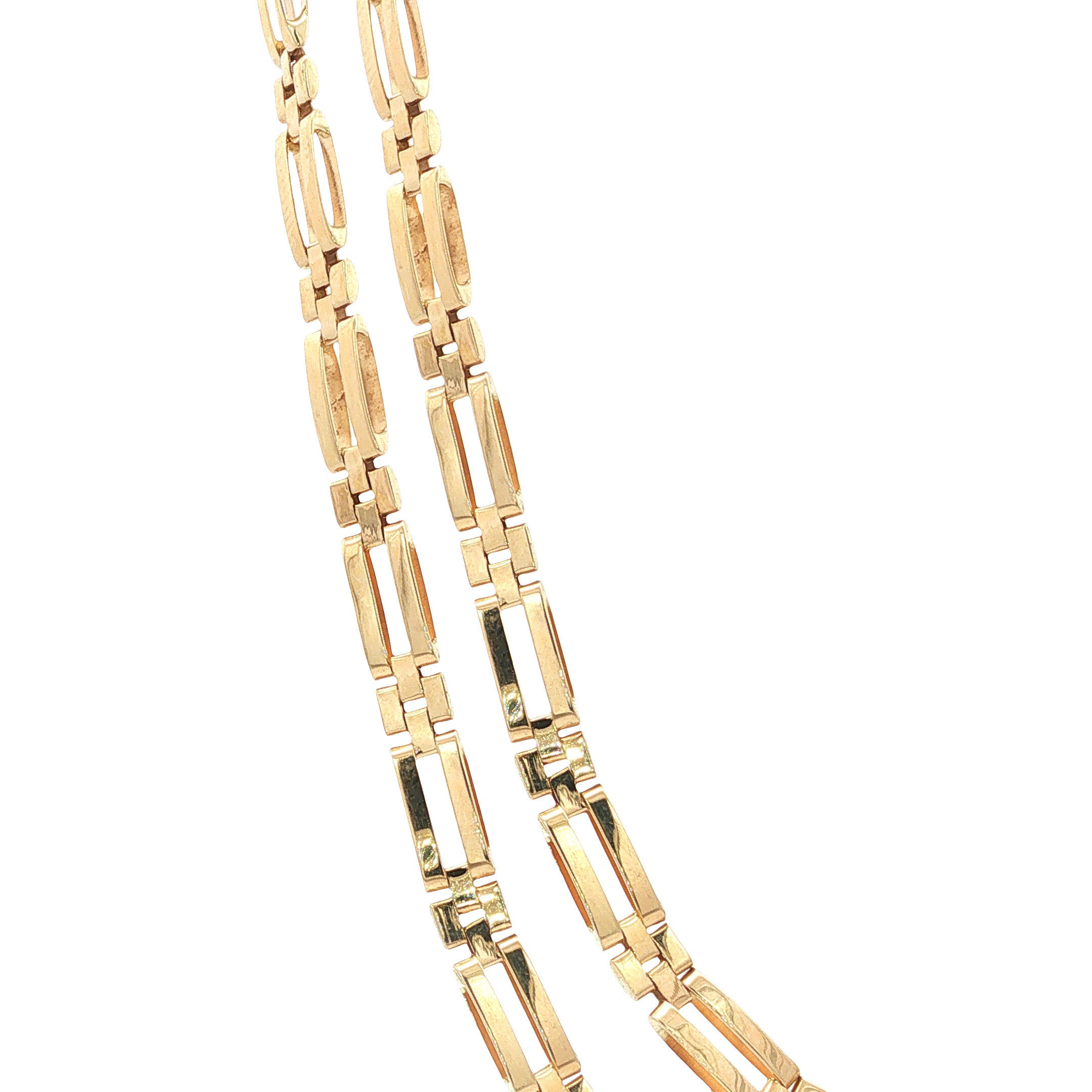 Gouden choker 45 cm 14 karaat