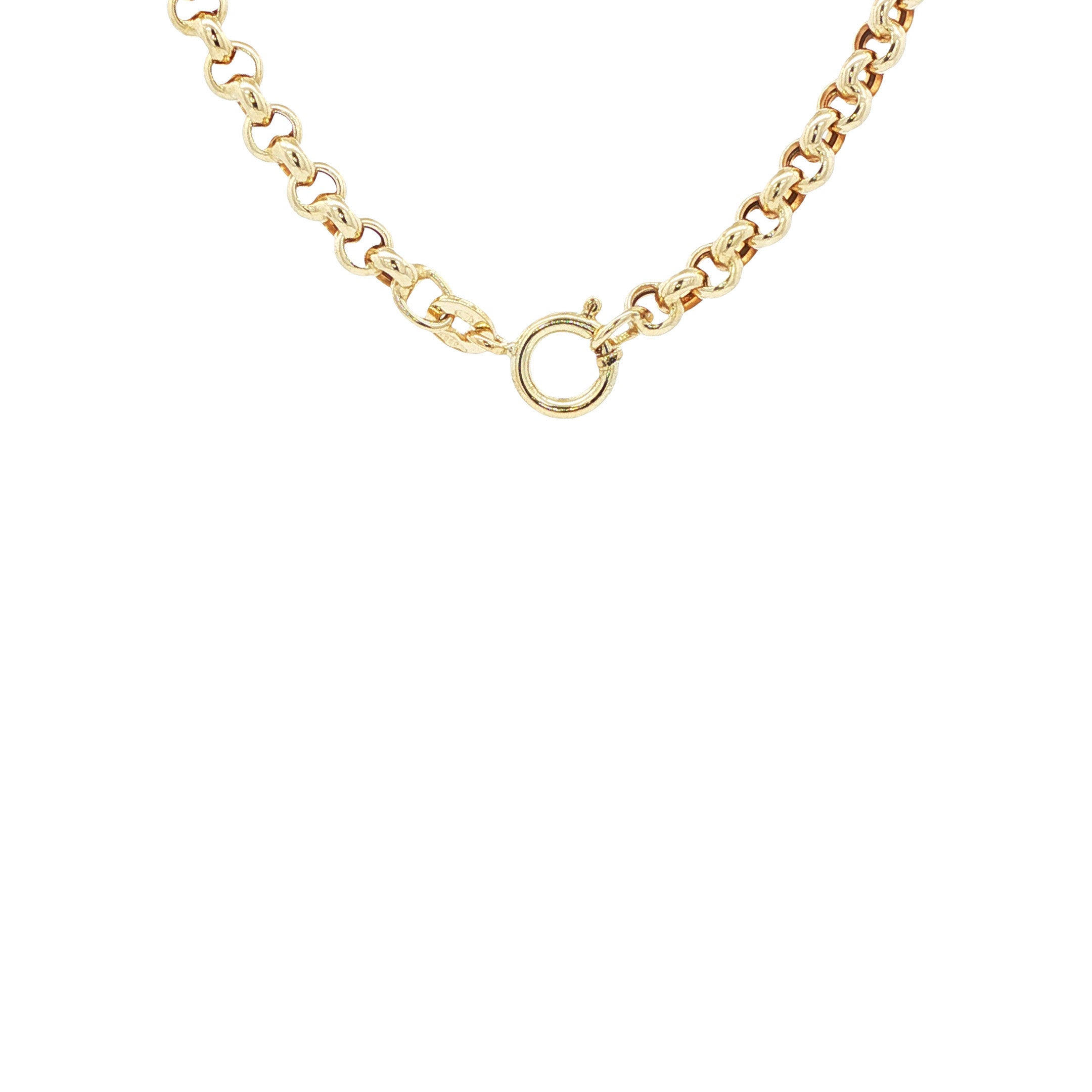 Gouden jasseron collier 60.5 cm 14 karaat