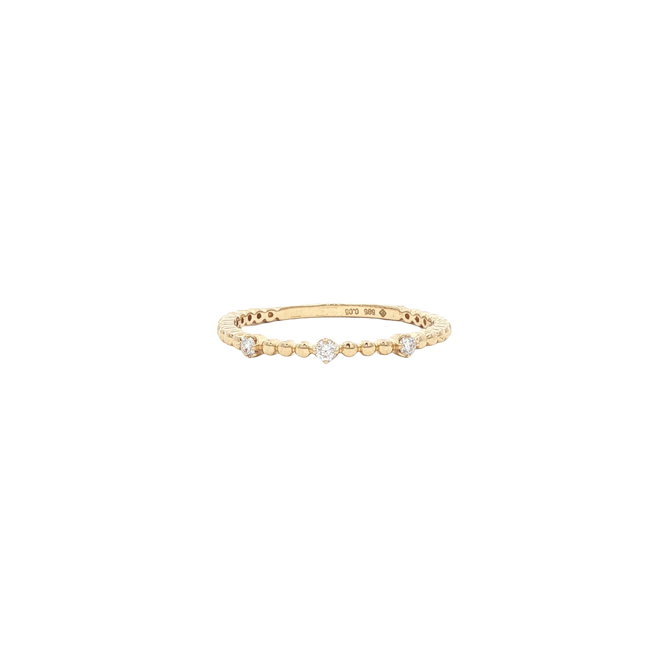 Gouden ring met diamant 14 karaat