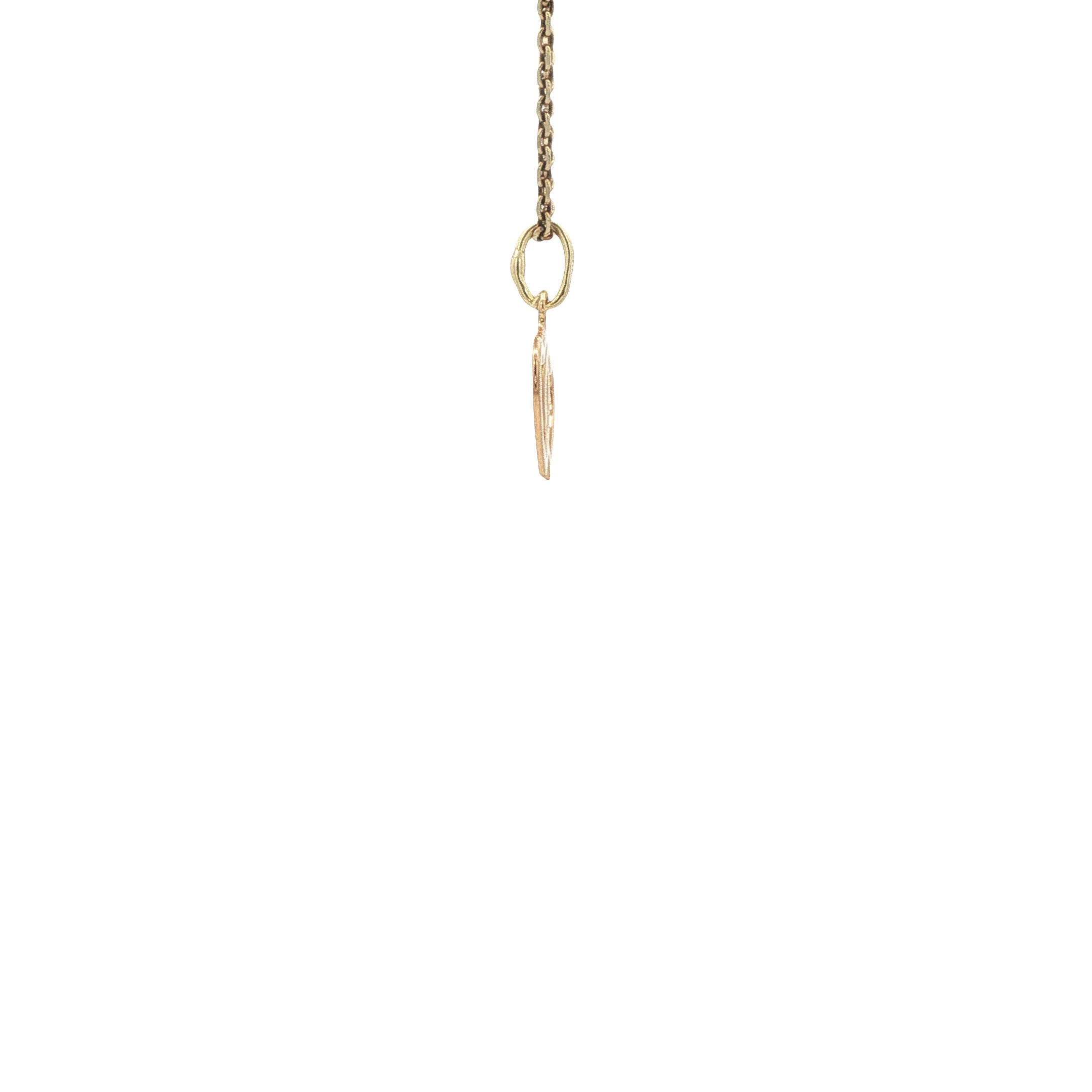 Gouden hart hanger 14 karaat