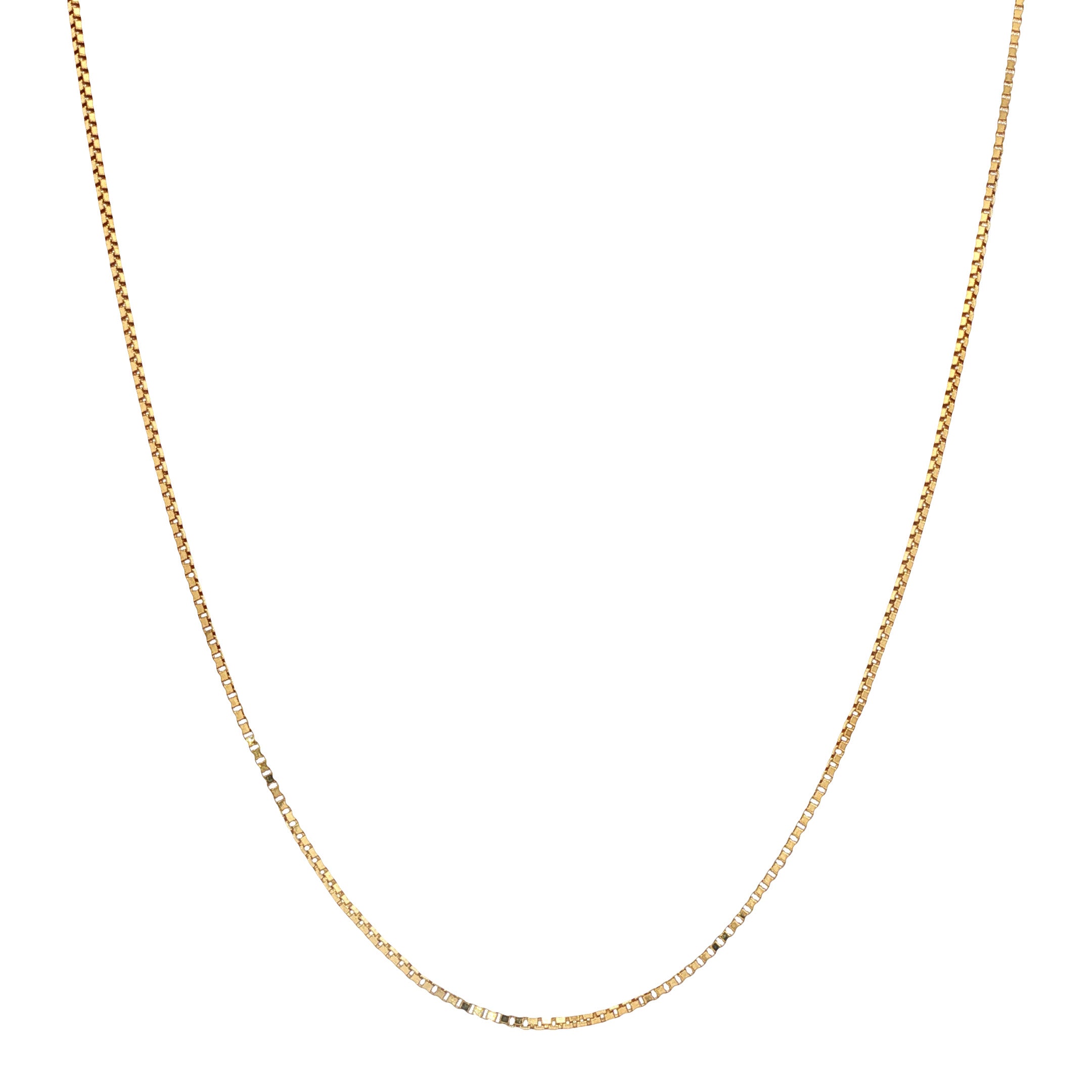 Gouden lengtecollier venetiaan 42 cm 14 karaat
