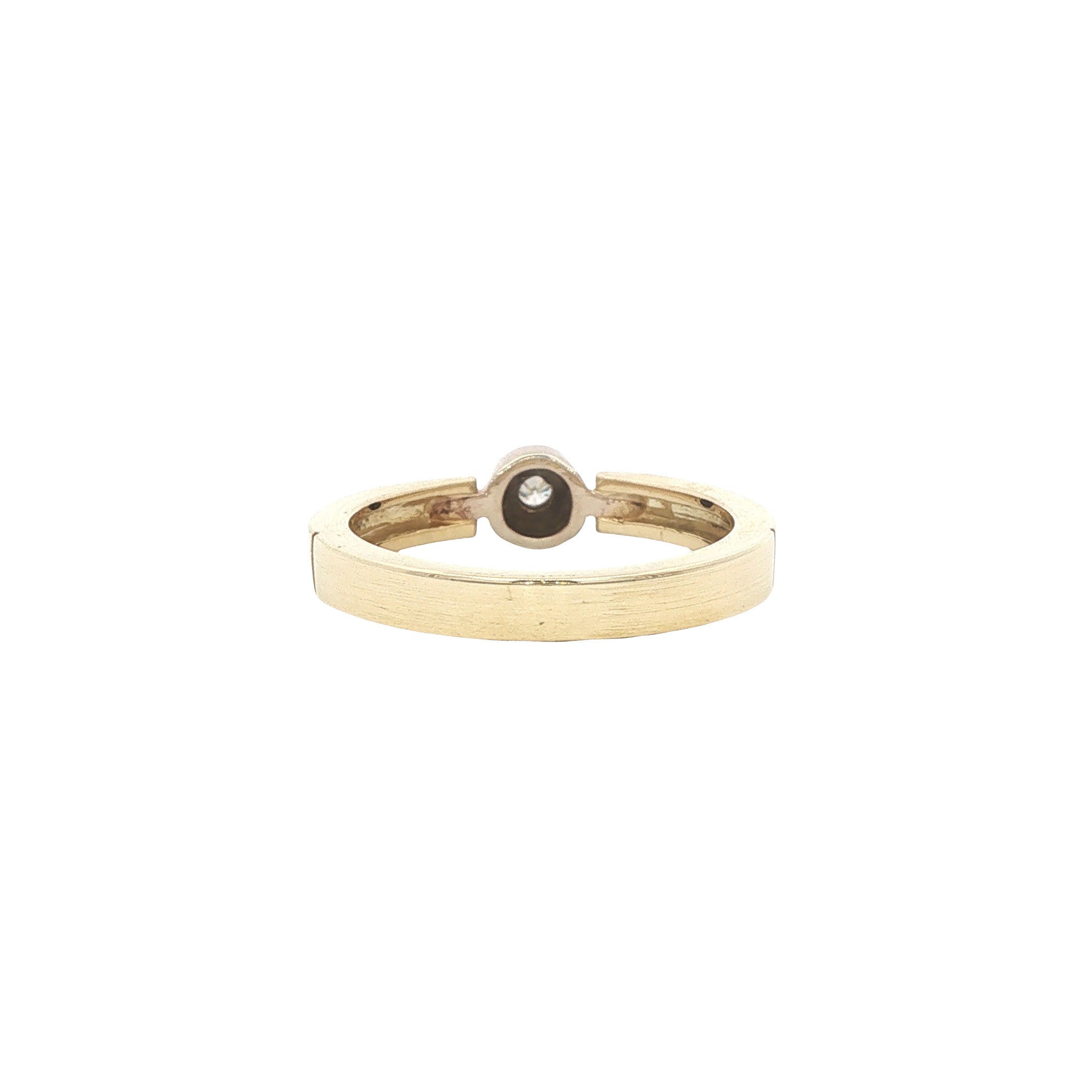 Gouden ring met diamant 14 karaat