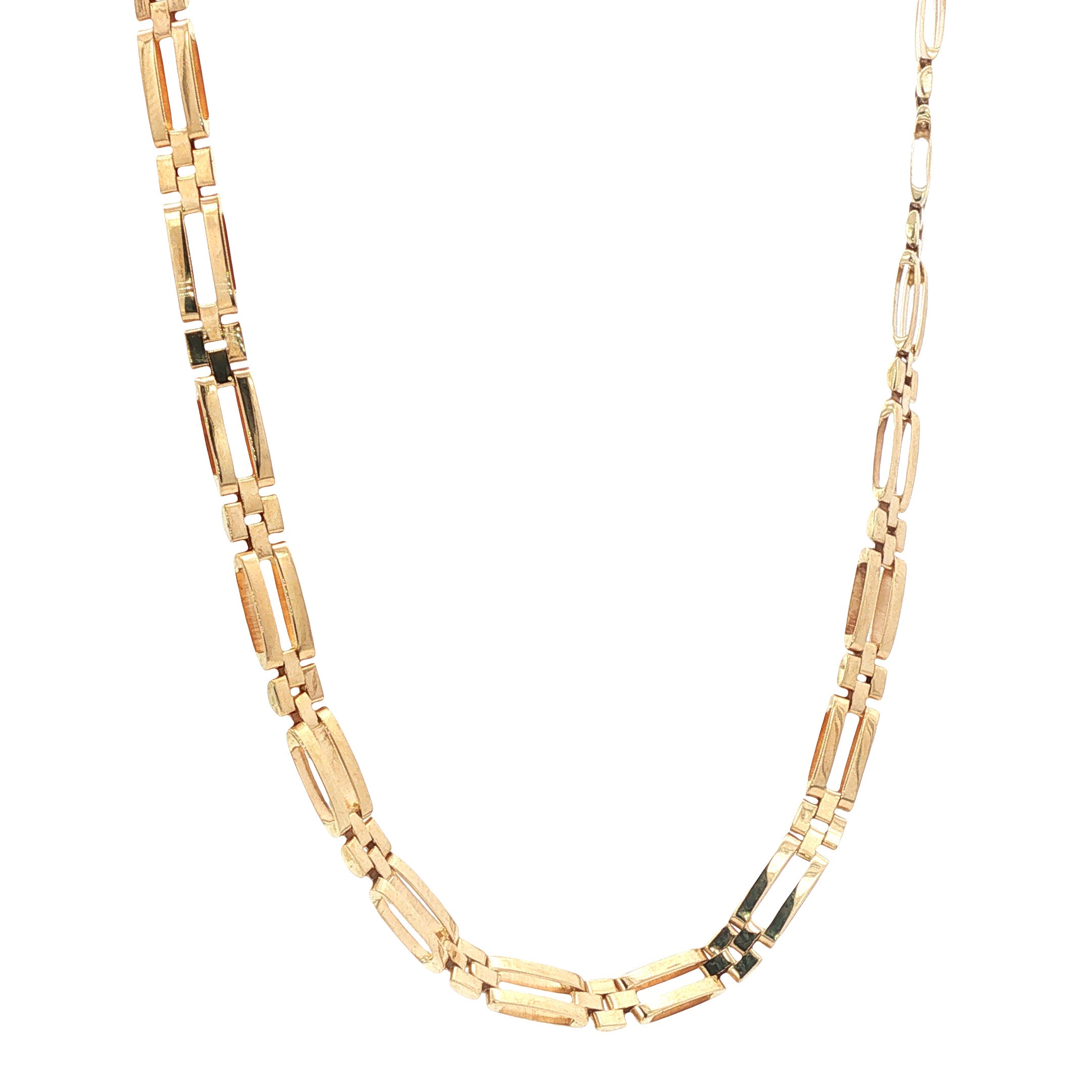 Gouden choker 45 cm 14 karaat